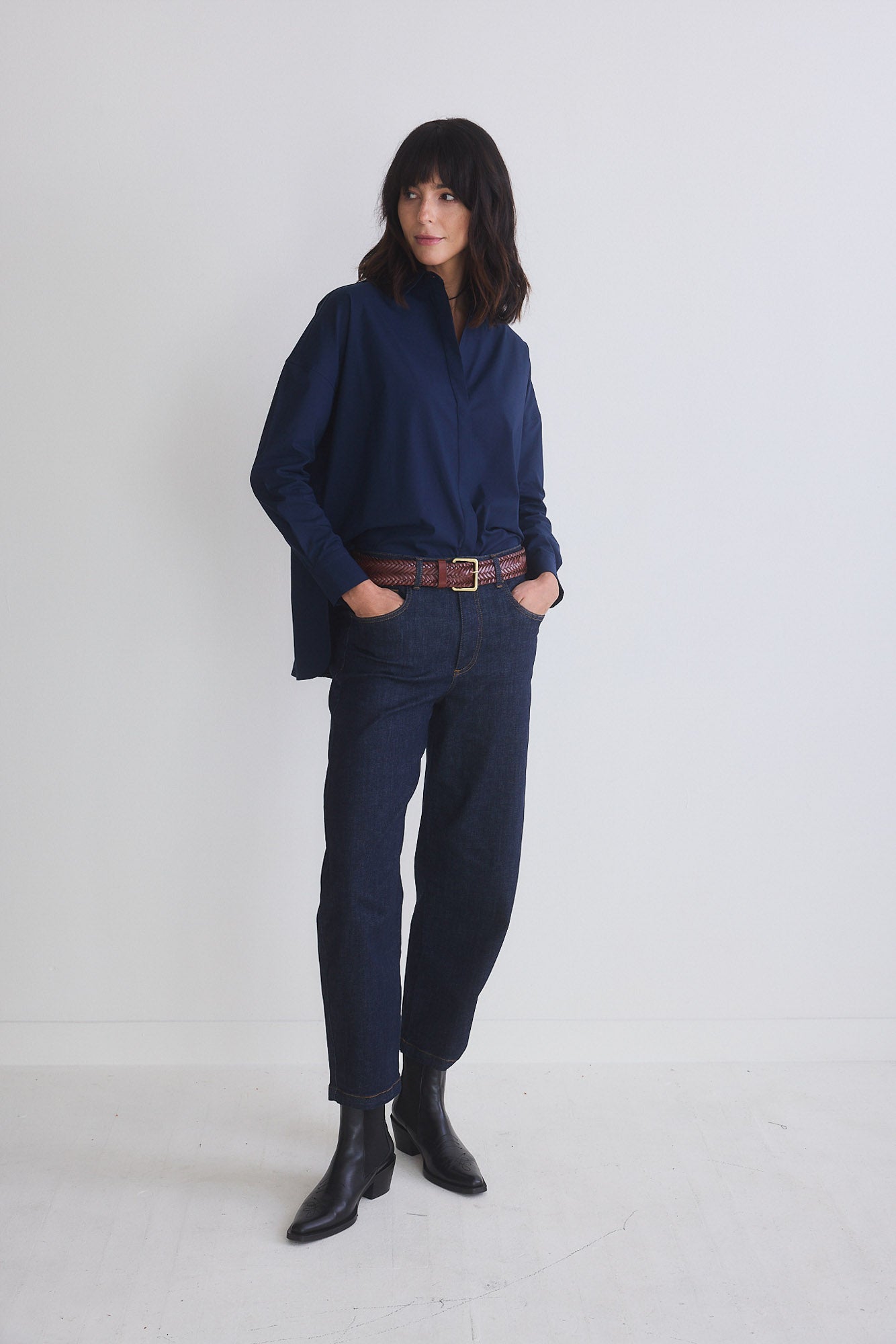 Refine Oversized Tunic With Buttons