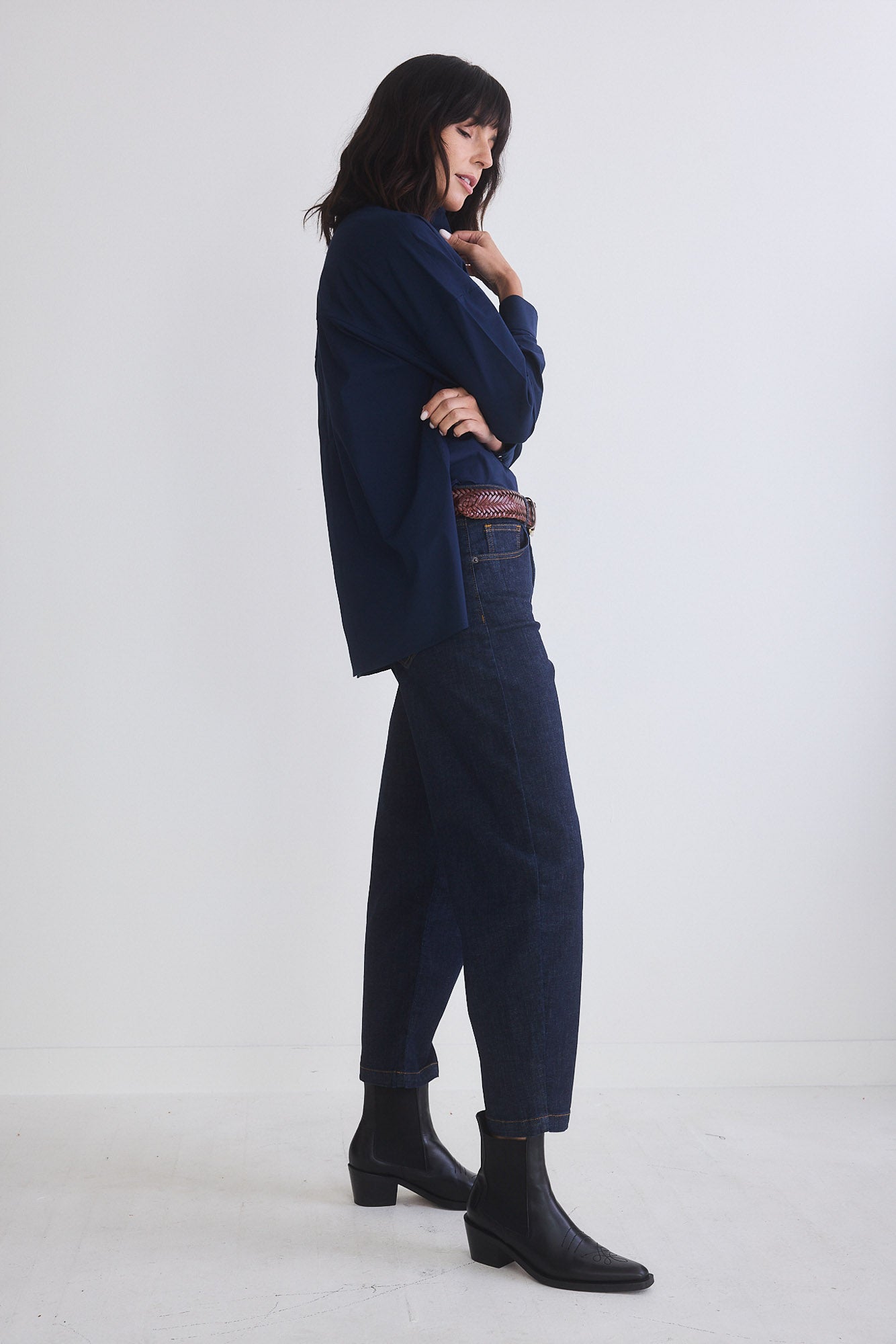 Refine Oversized Tunic With Buttons