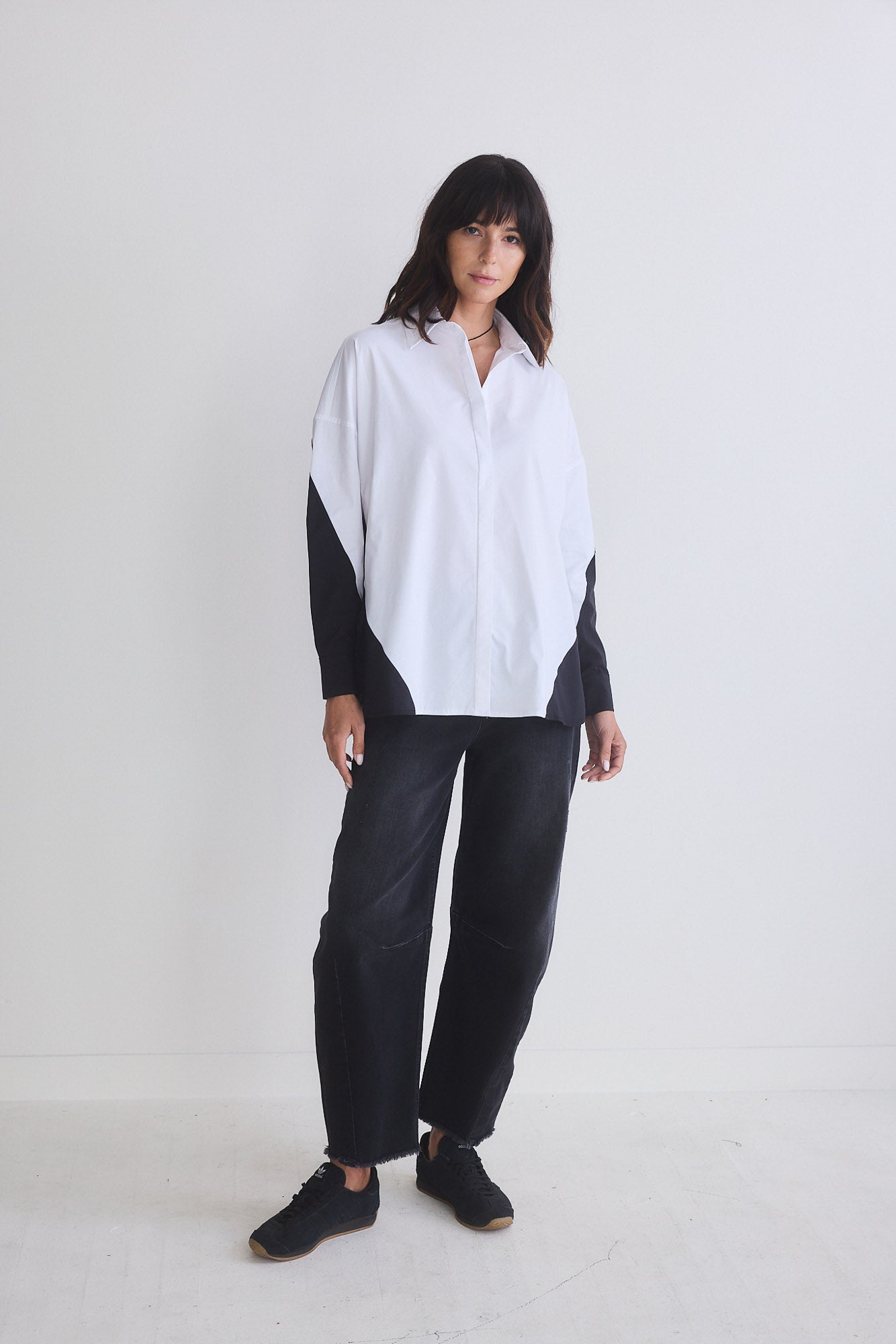 Colorblock Refine Oversized Tunic