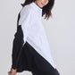 Colorblock Refine Oversized Tunic
