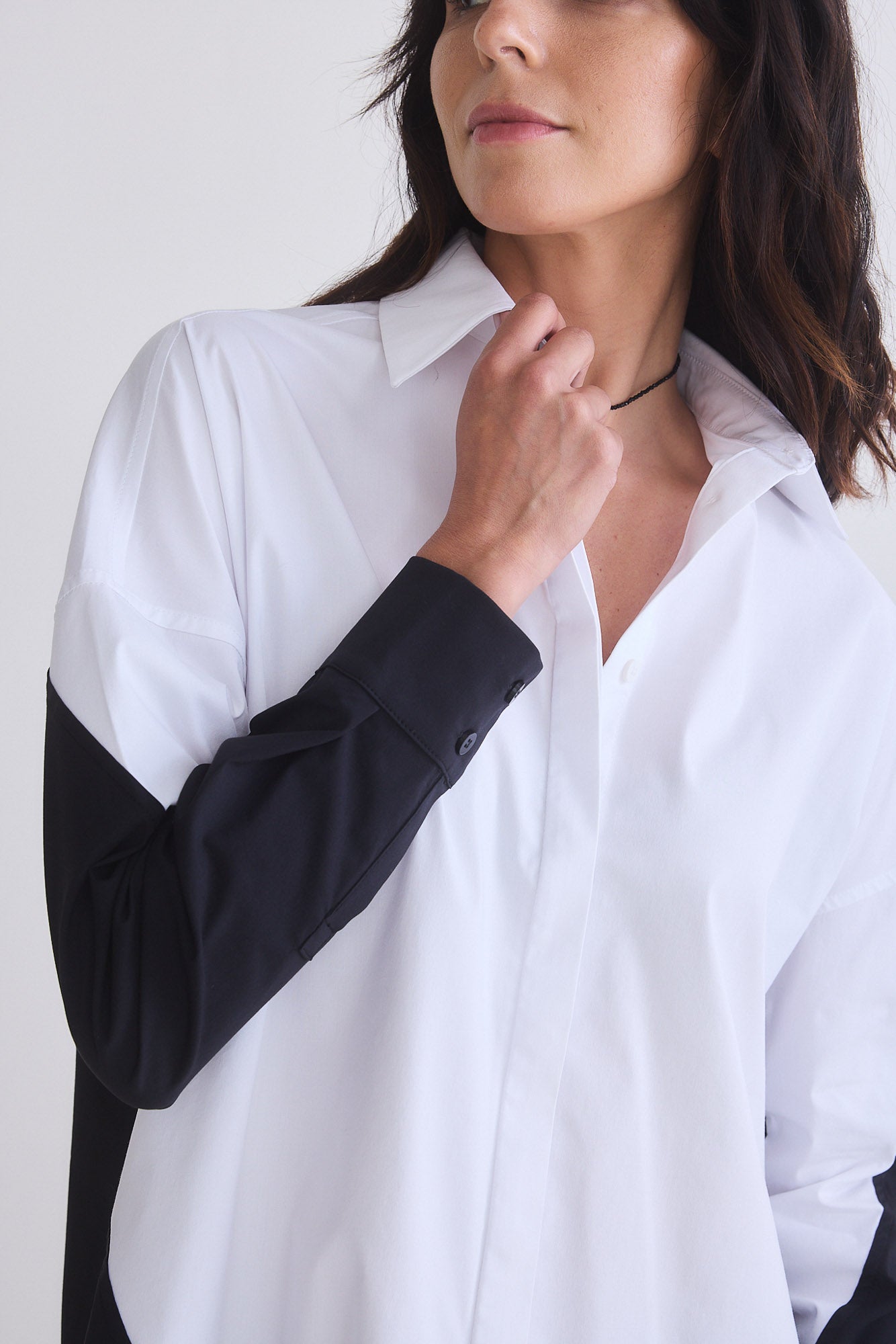 Colorblock Refine Oversized Tunic