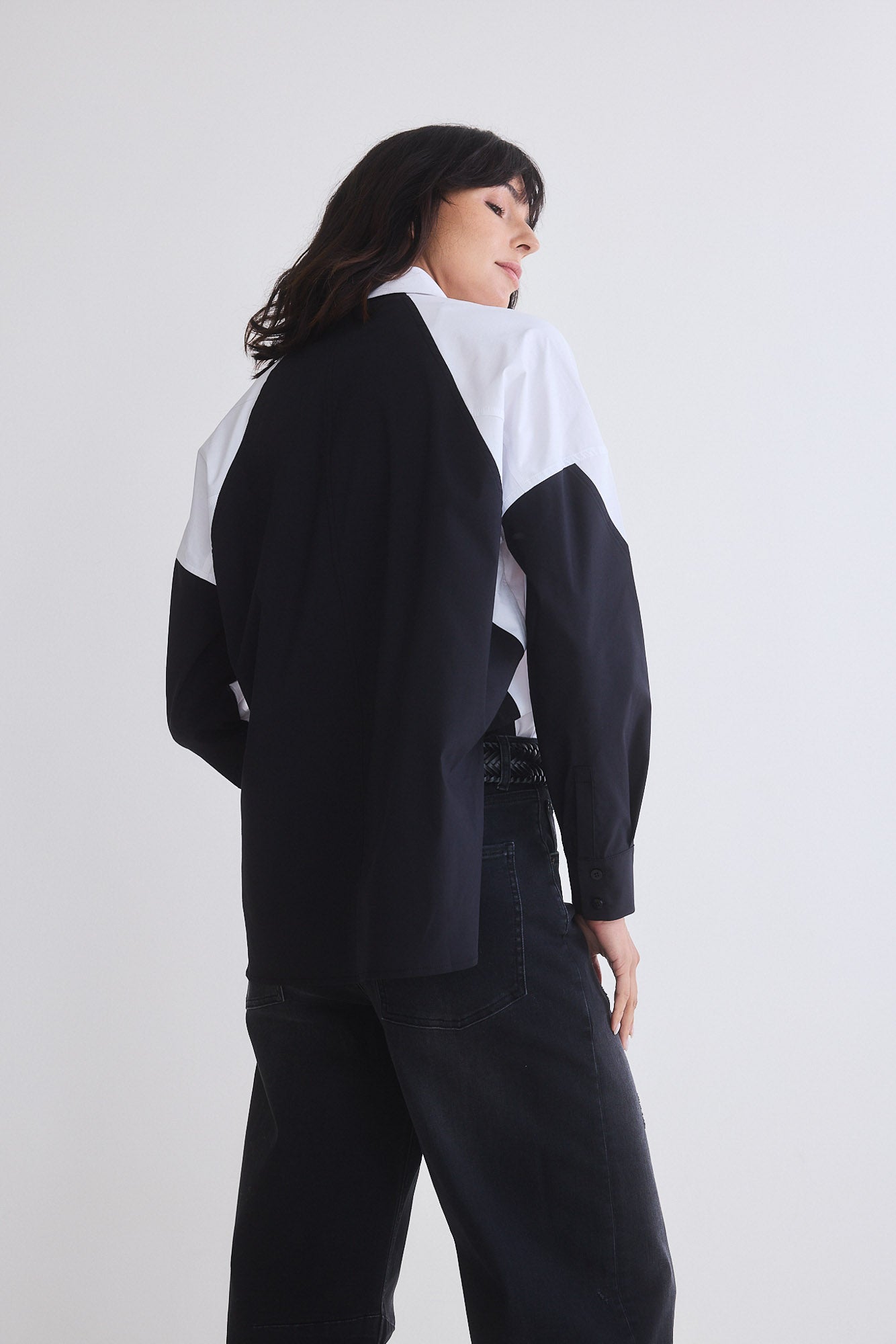 Colorblock Refine Oversized Tunic