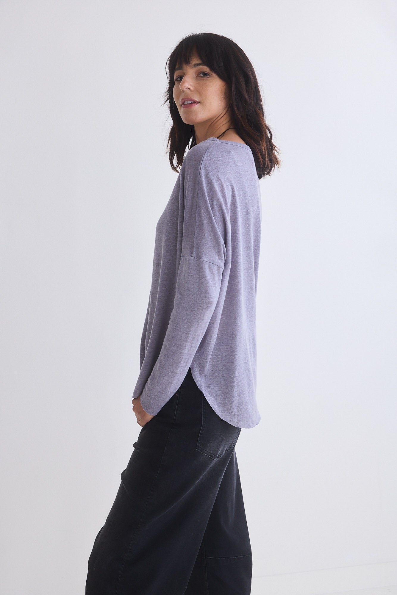All Intents Slouchy Long Sleeve Top