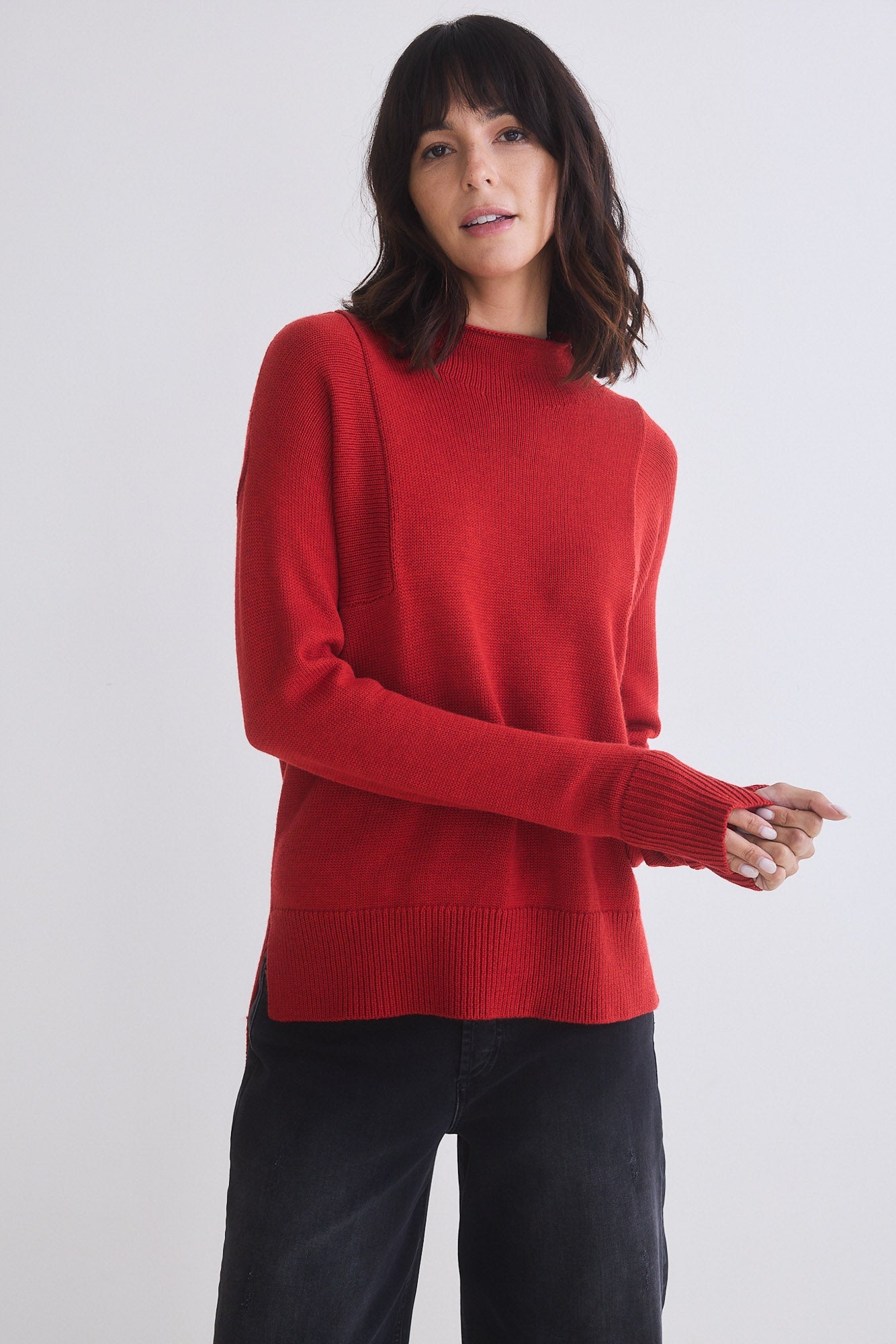 Out of the Box Mock Neck Sweater