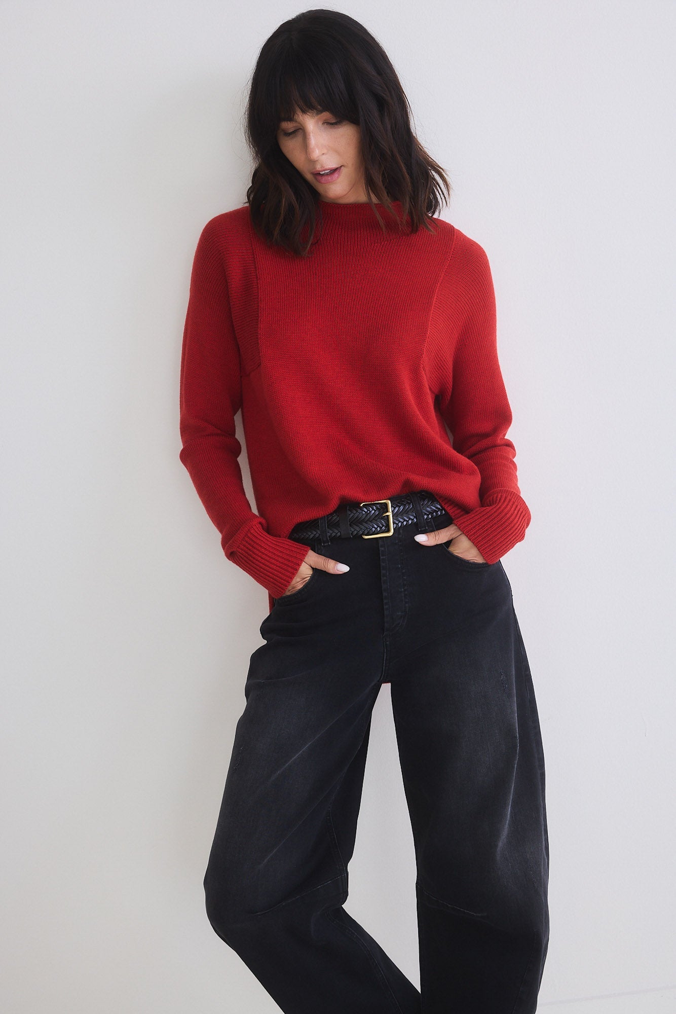 Out of the Box Mock Neck Sweater