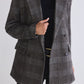 On the Clock Plaid Blazer