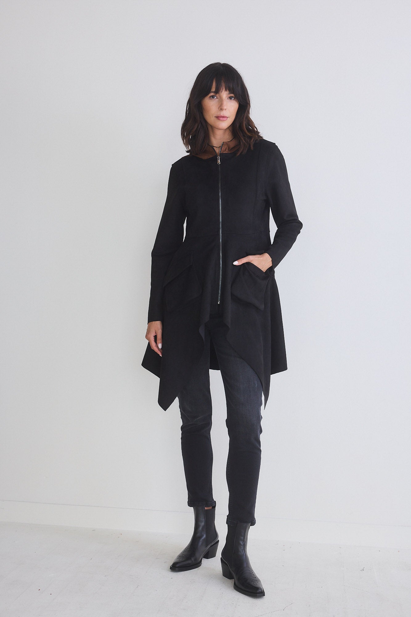 The Microsuede Unexpected Zip Jacket