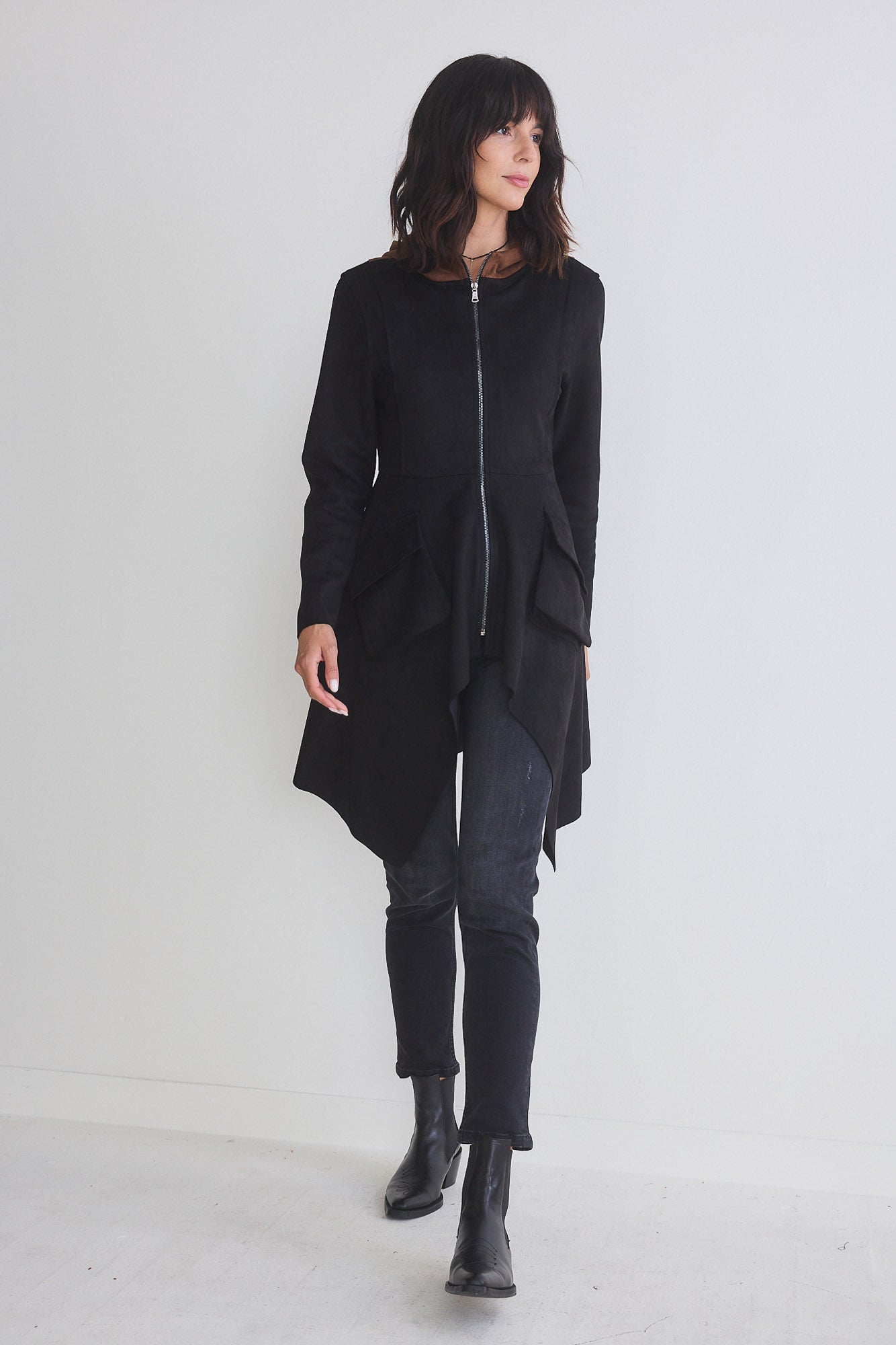 The Microsuede Unexpected Zip Jacket