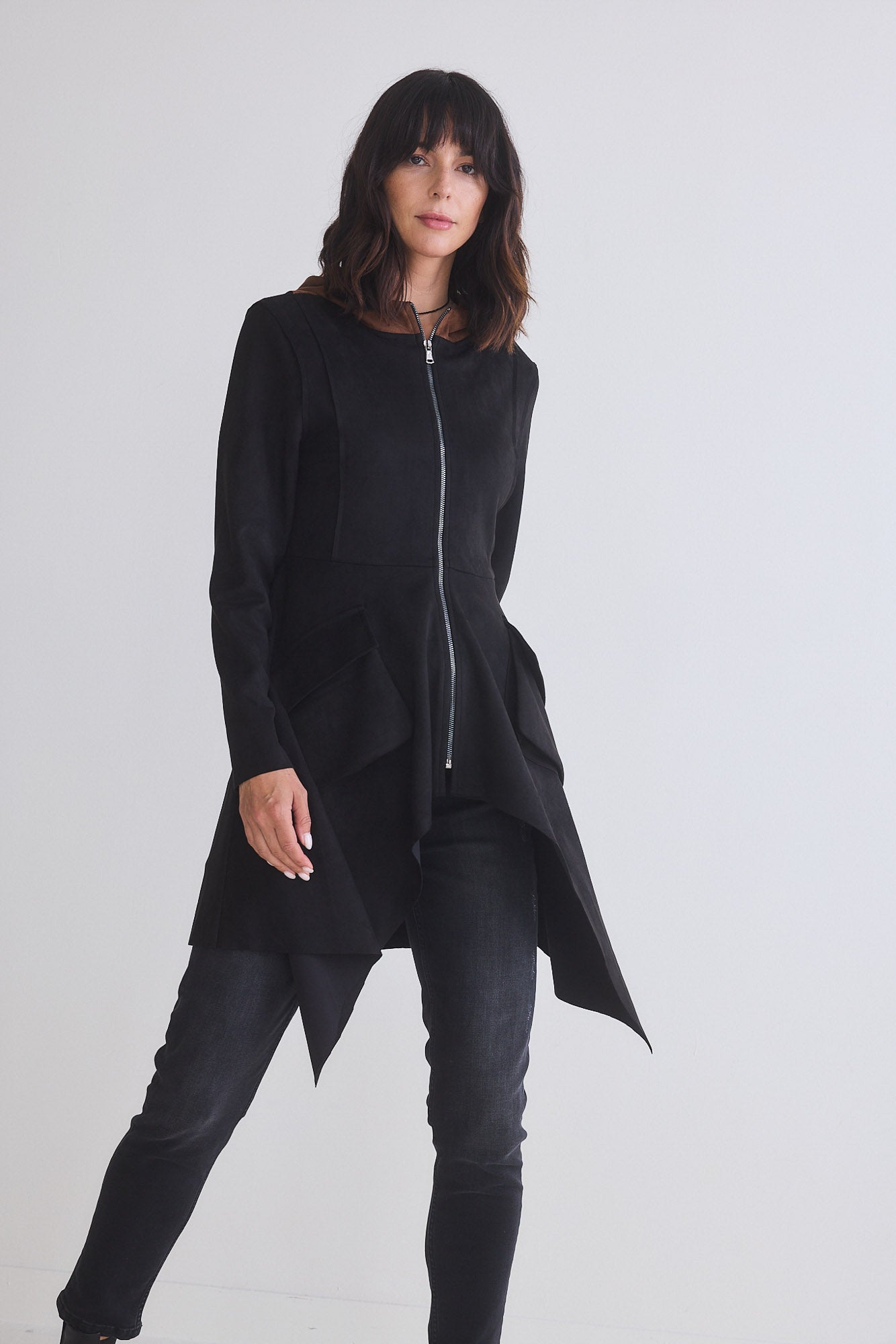 The Microsuede Unexpected Zip Jacket