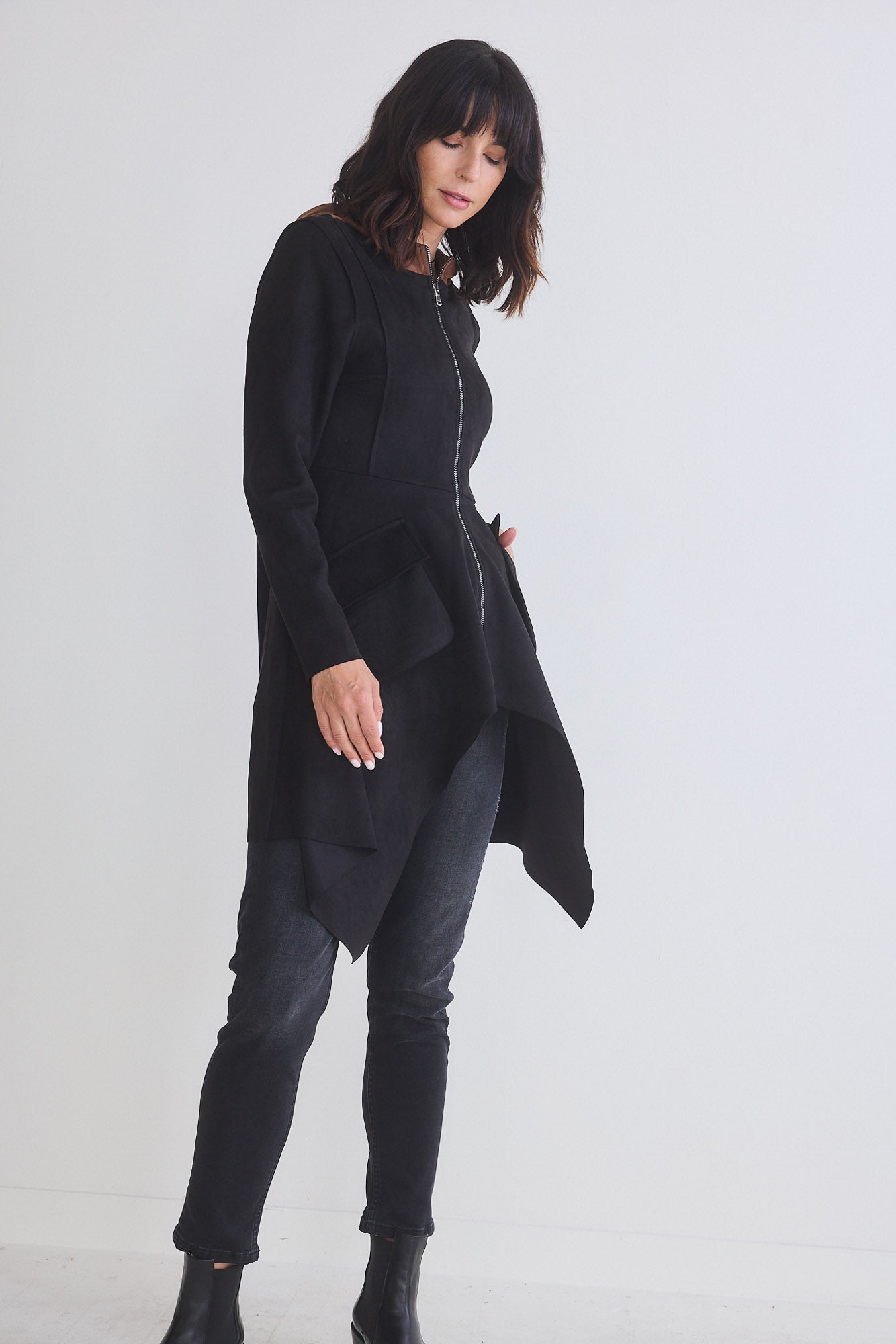 The Microsuede Unexpected Zip Jacket