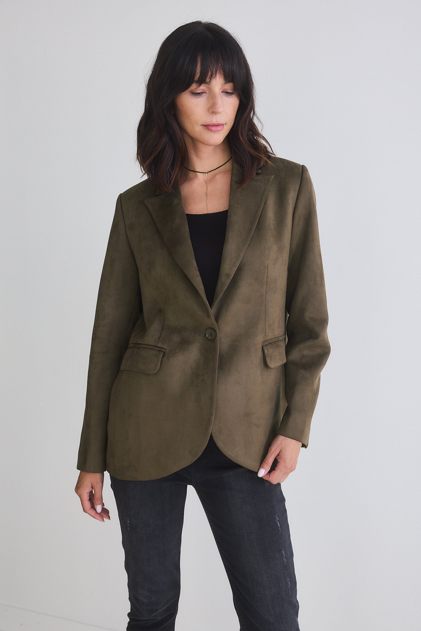 The Microsuede Classic Blazer That Upgrades You