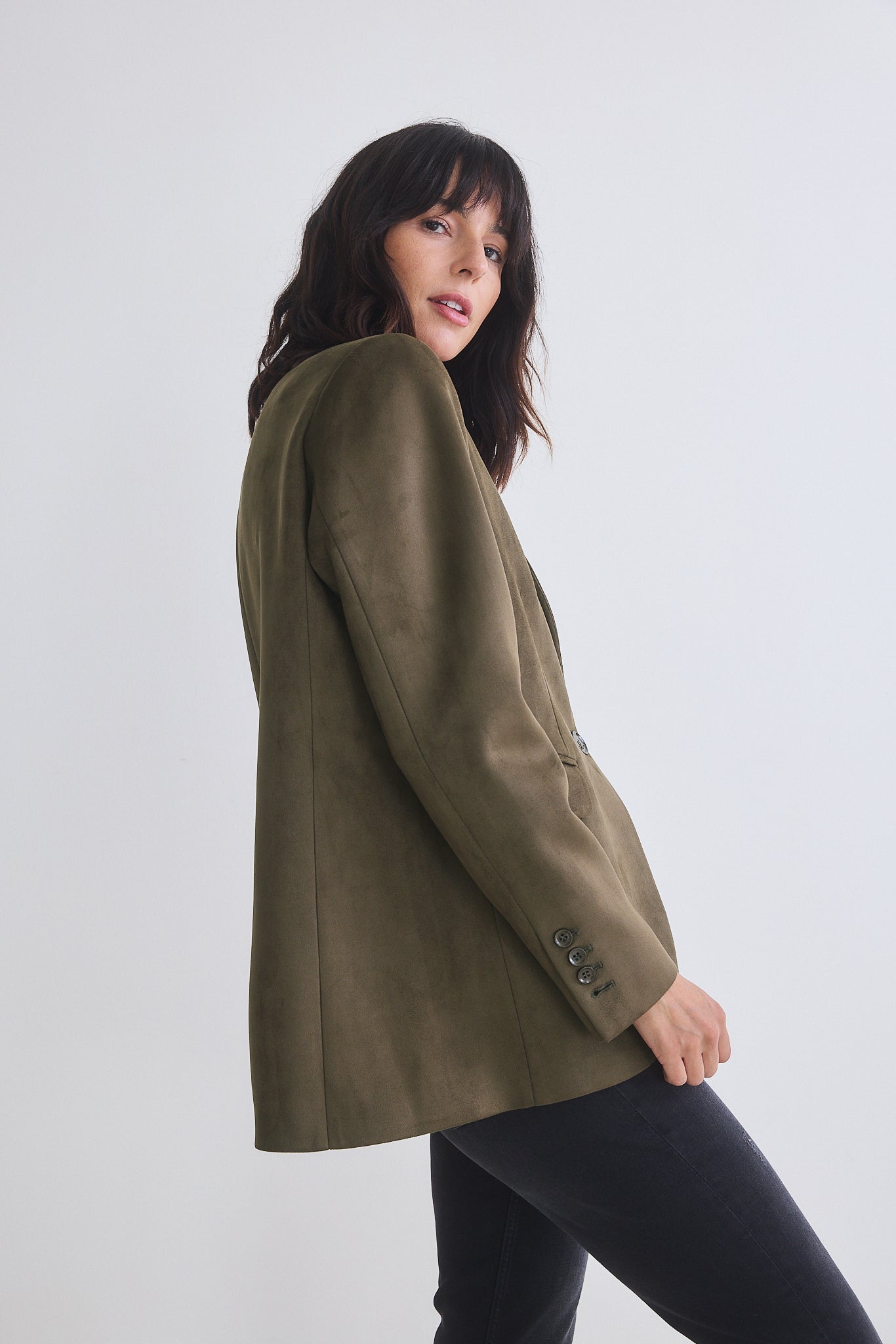 The Microsuede Classic Blazer That Upgrades You