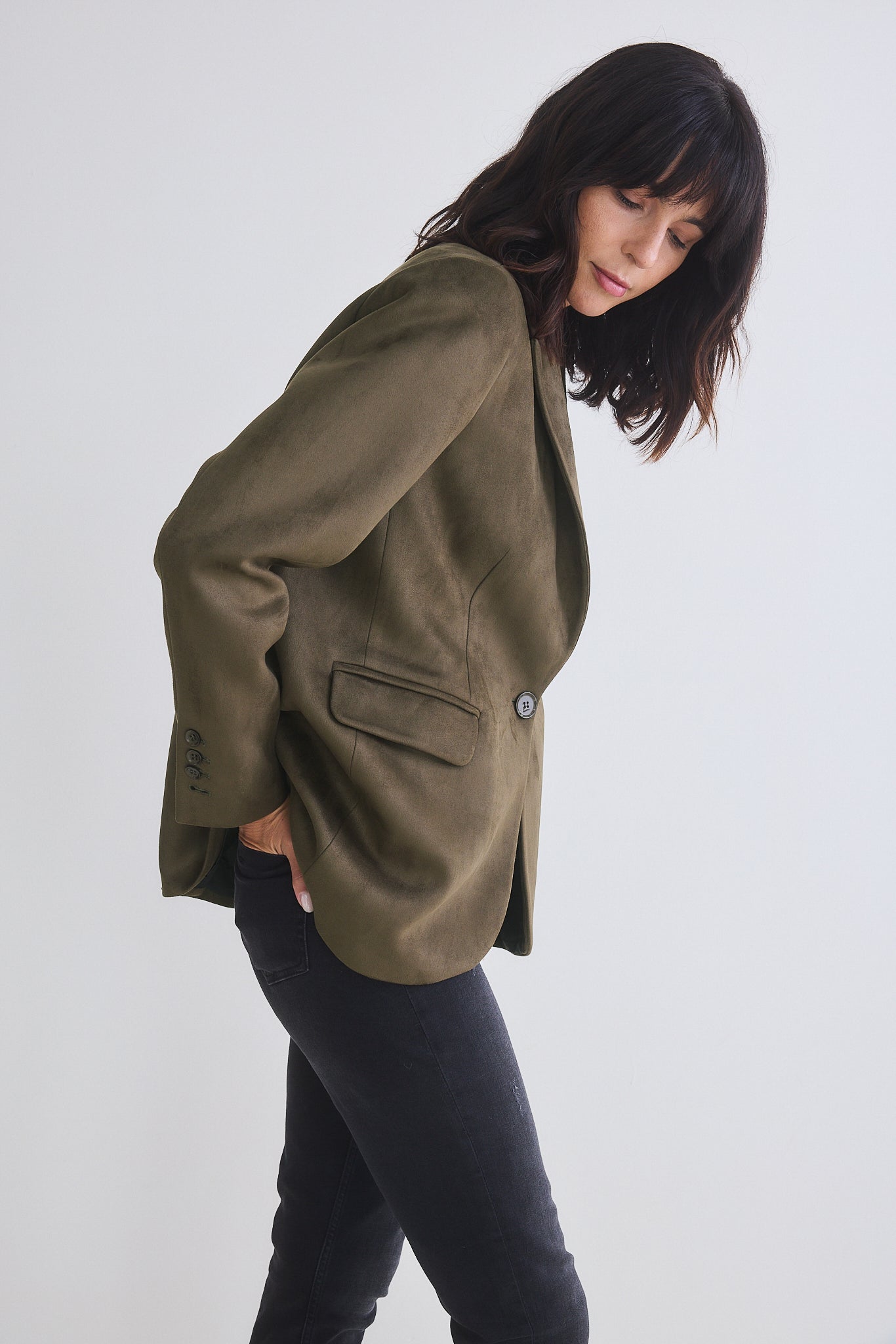 The Microsuede Classic Blazer That Upgrades You
