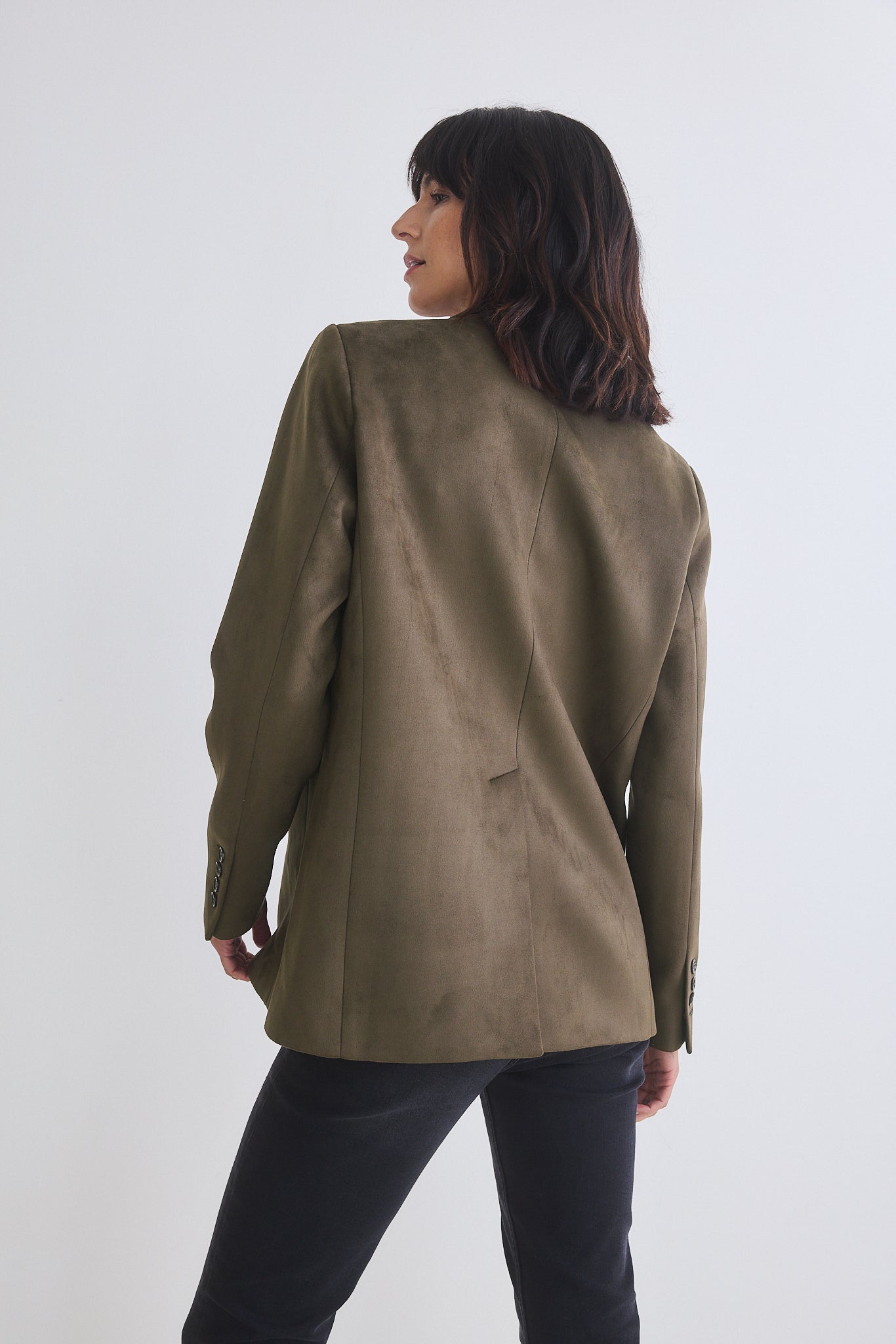 The Microsuede Classic Blazer That Upgrades You