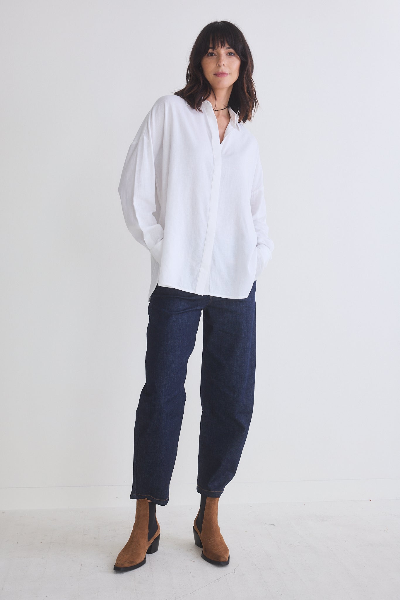 Refine Oversized Linen Tunic