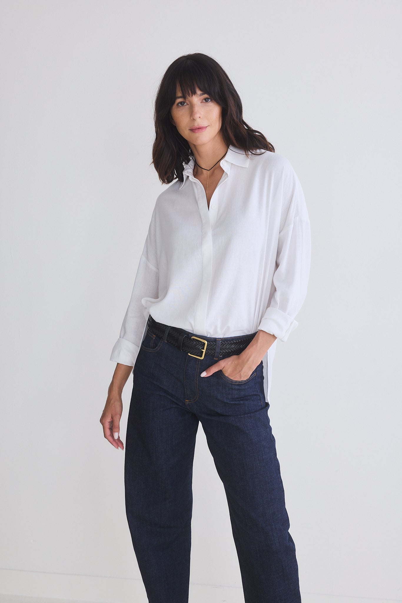 Refine Oversized Linen Tunic