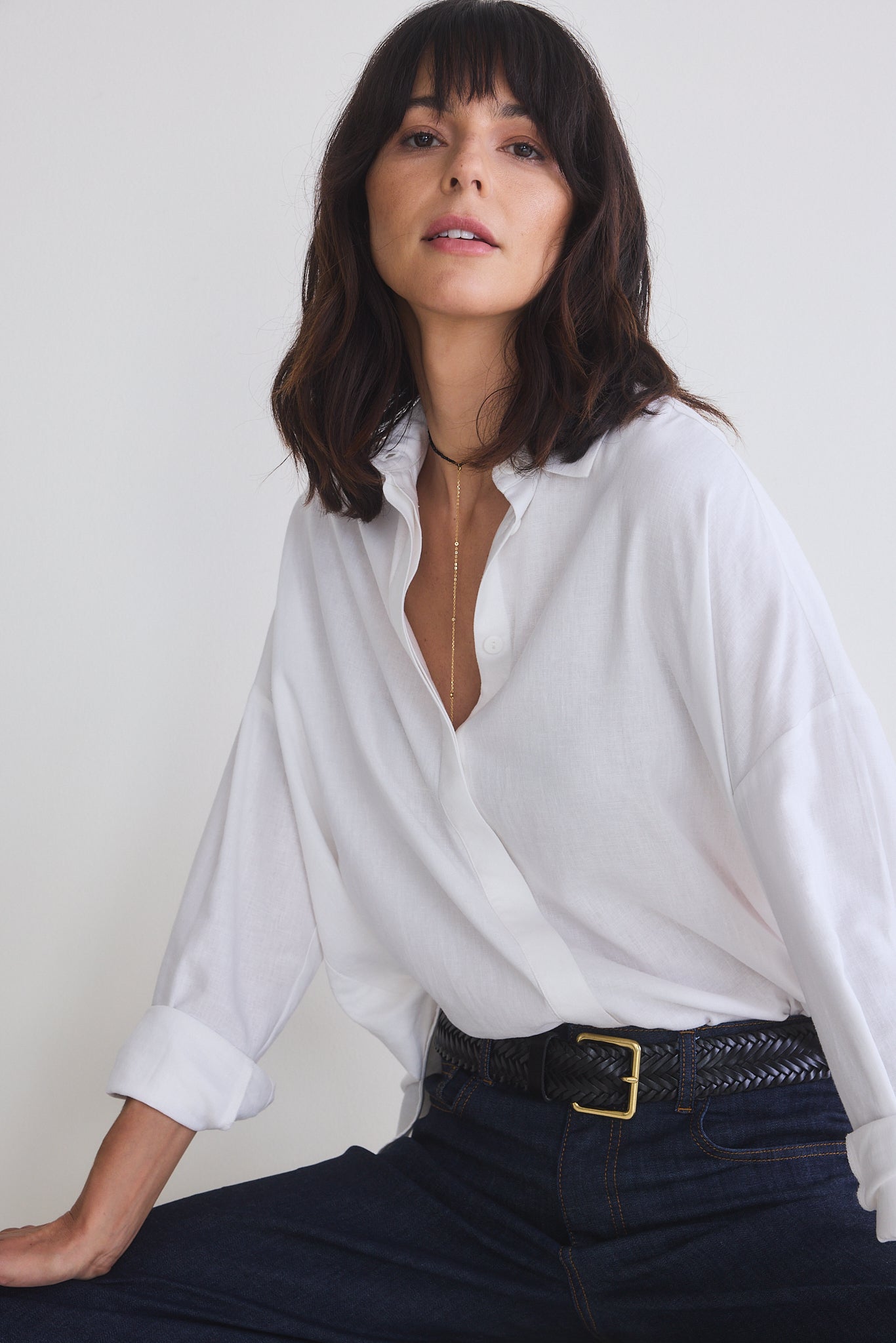 Refine Oversized Linen Tunic