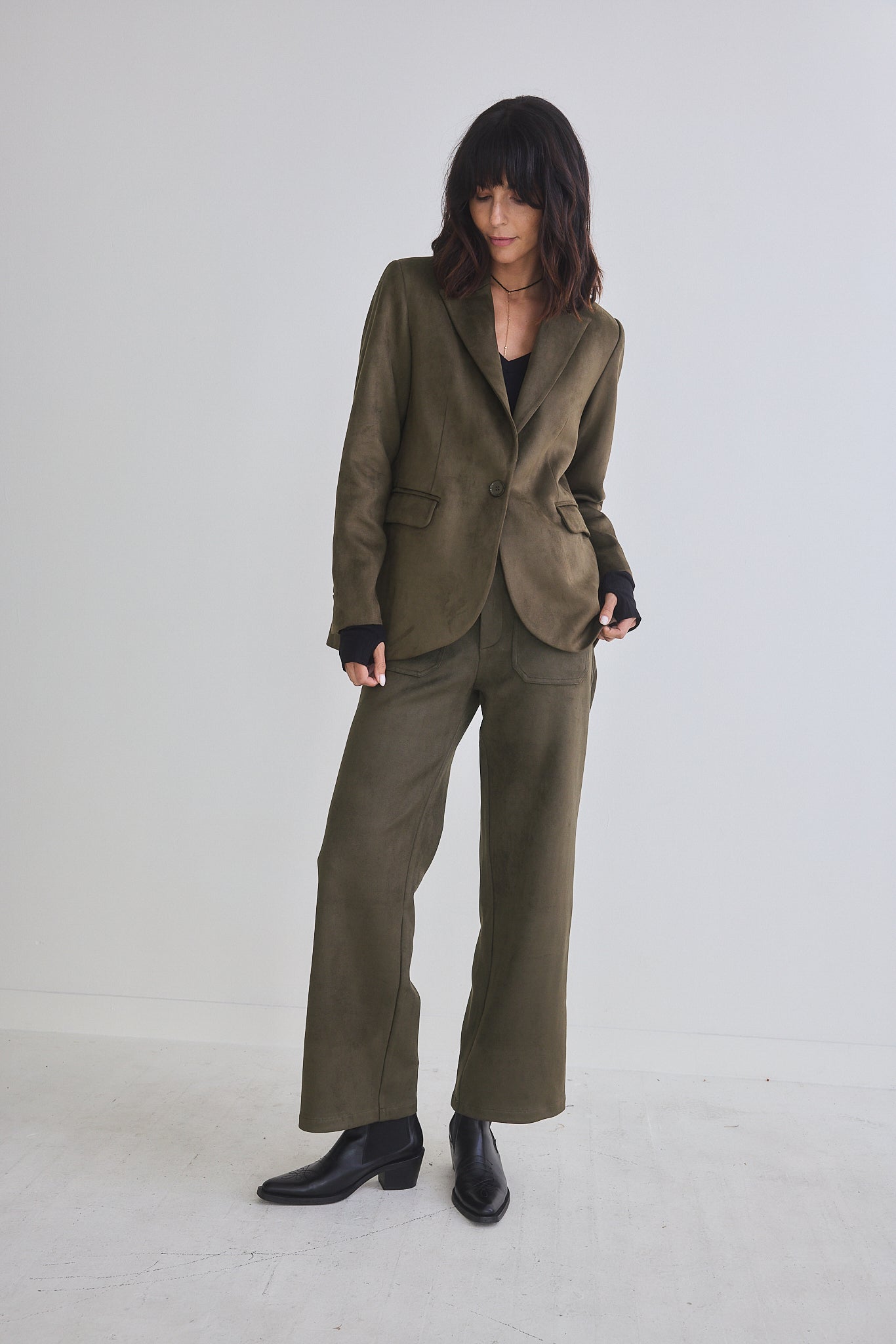 The Microsuede Classic Blazer That Upgrades You