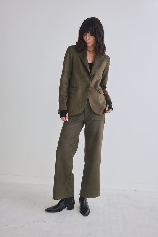 The Microsuede Classic Blazer That Upgrades You