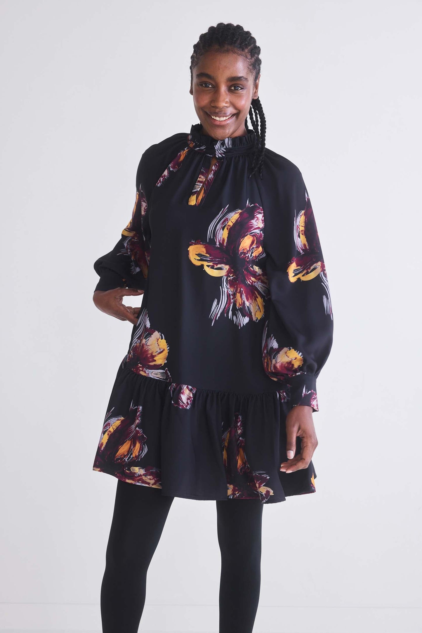 Lost in Thought High Neck Dress