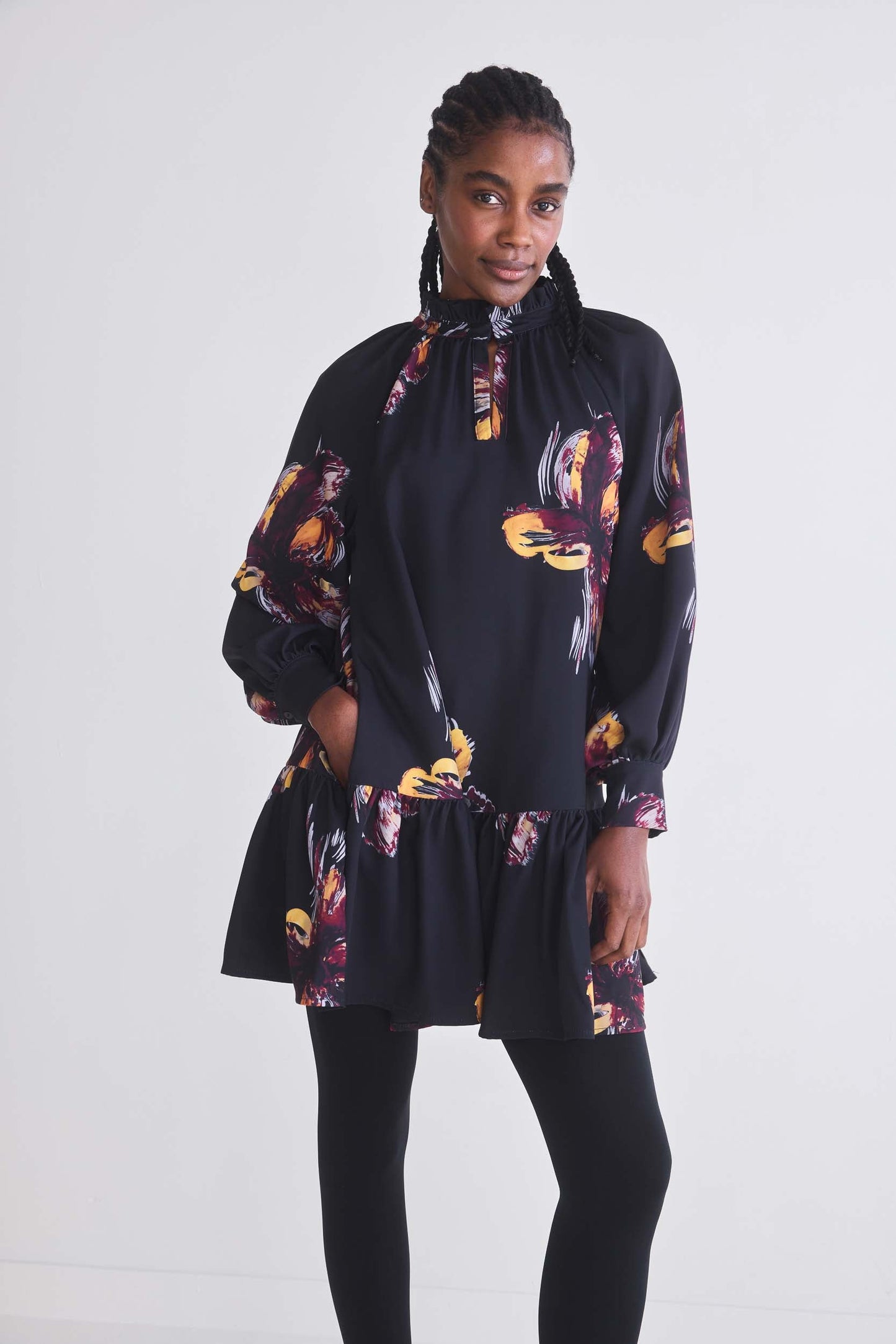 Lost in Thought High Neck Dress
