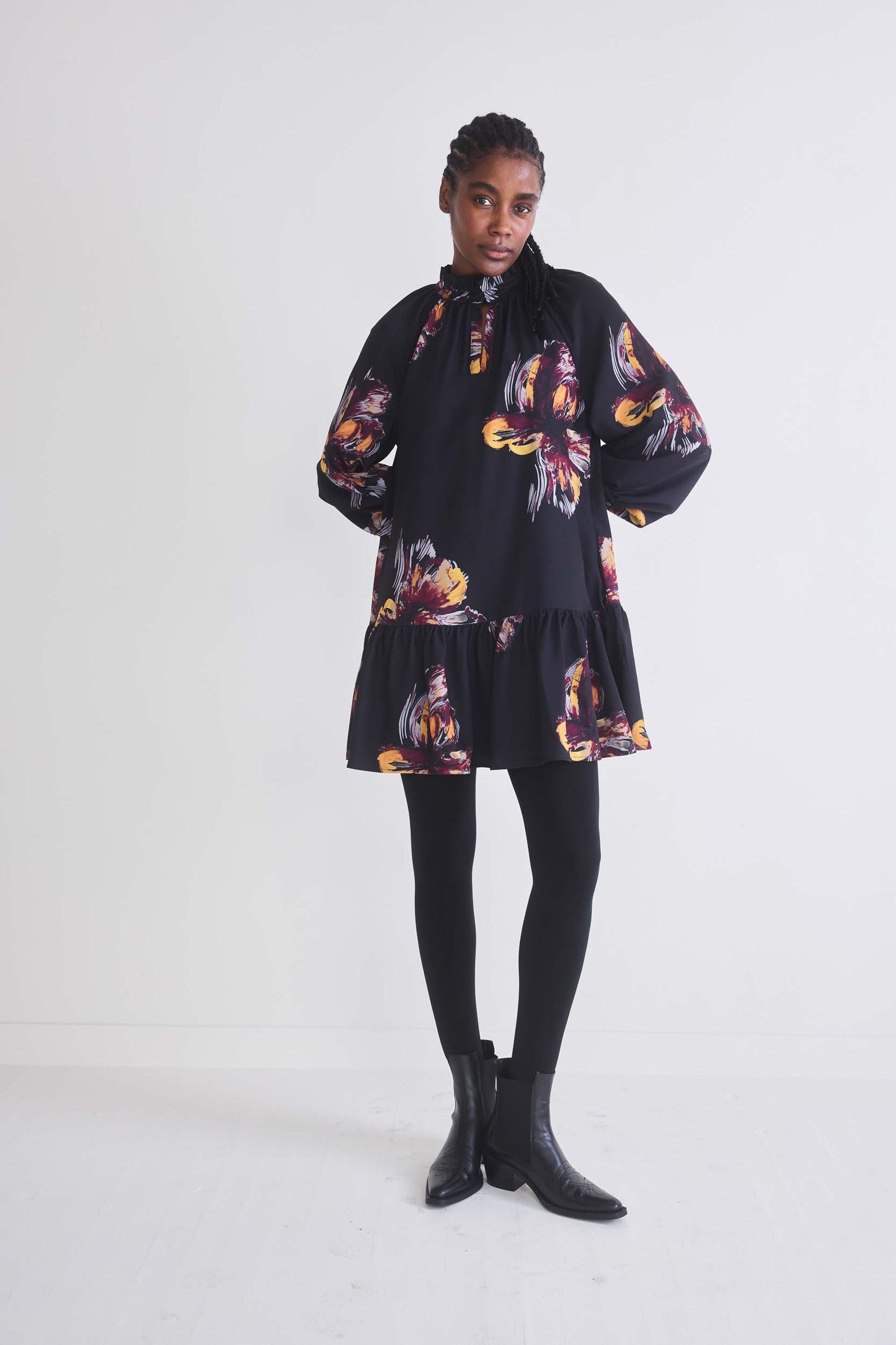 Lost in Thought High Neck Dress