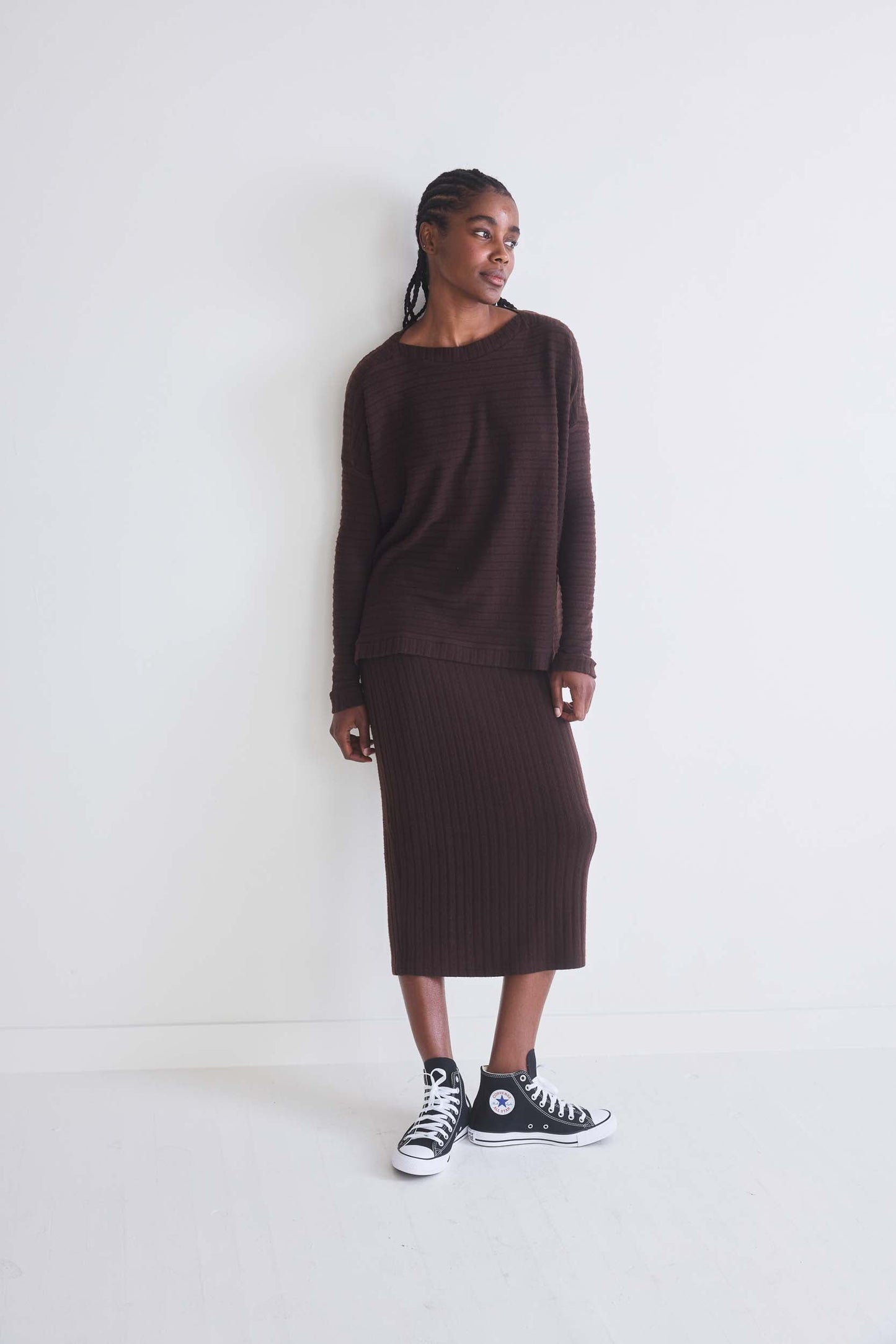 Cosmic Comfort Ribbed Top