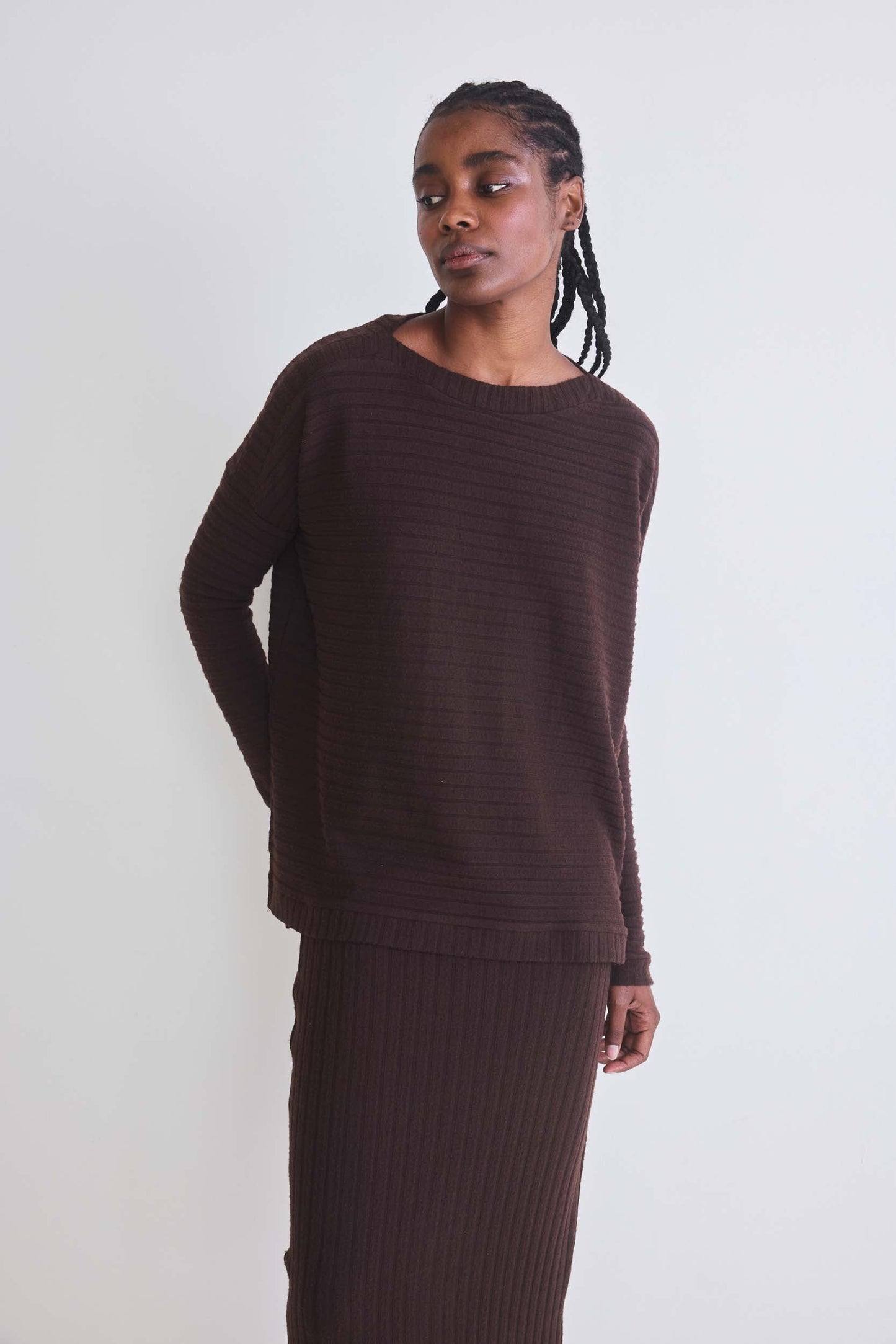 Cosmic Comfort Ribbed Top