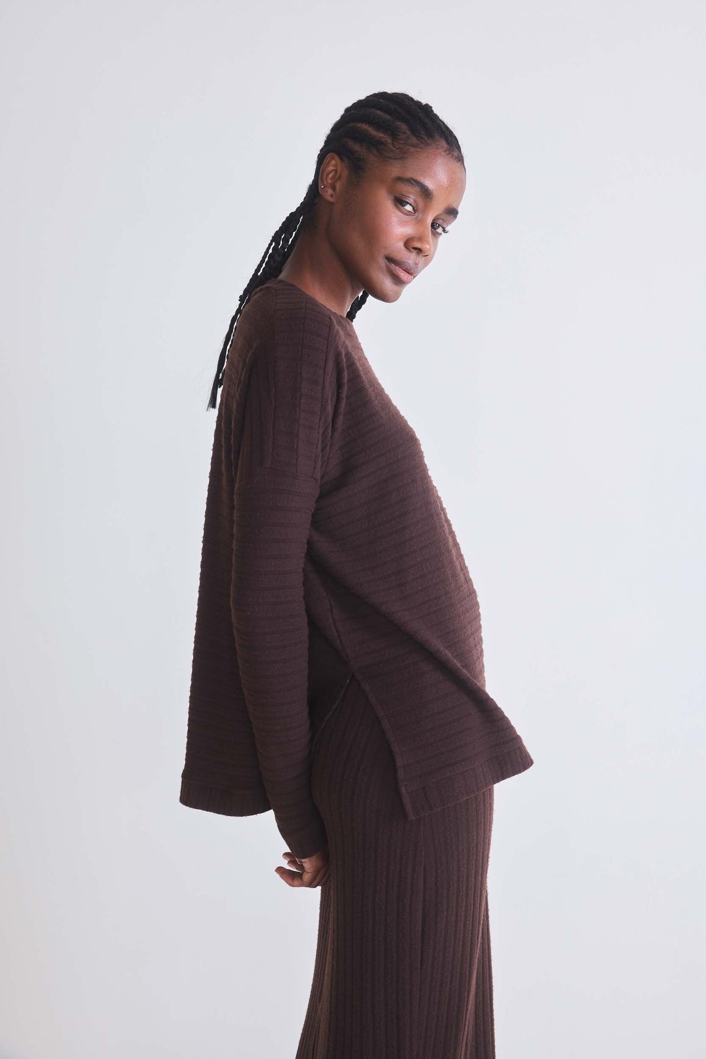 Cosmic Comfort Ribbed Top