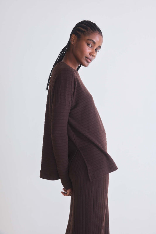 Cosmic Comfort Ribbed Top