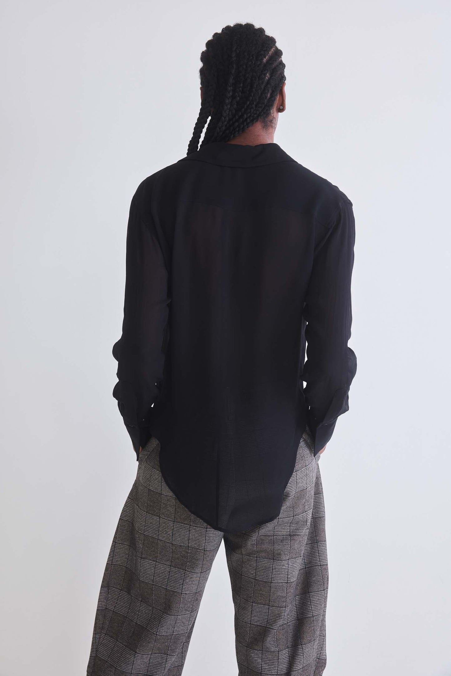 Sheer Chance Bib Blouse