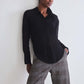 Sheer Chance Bib Blouse