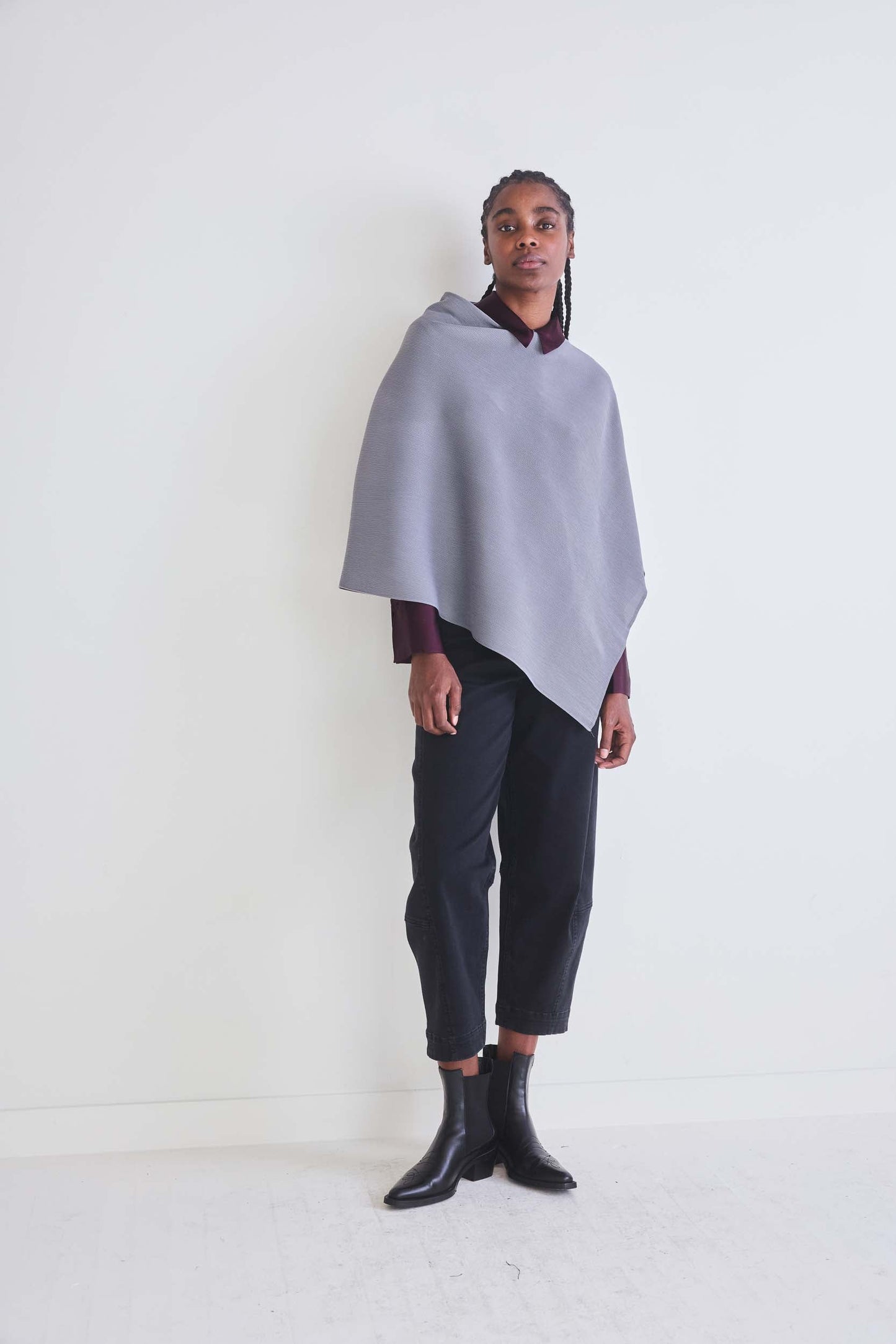 Final Touch Pleated Shawl