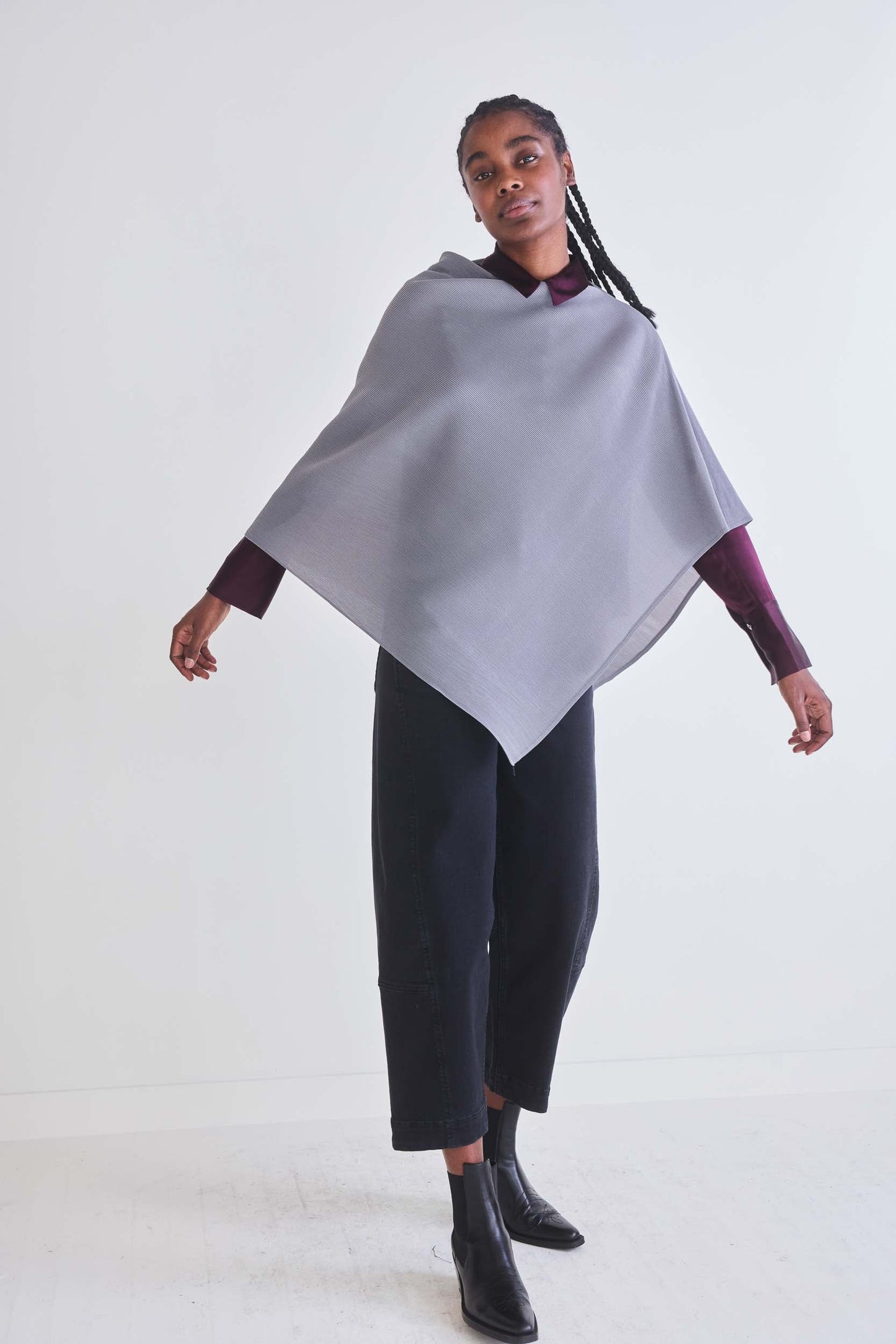 Final Touch Pleated Shawl