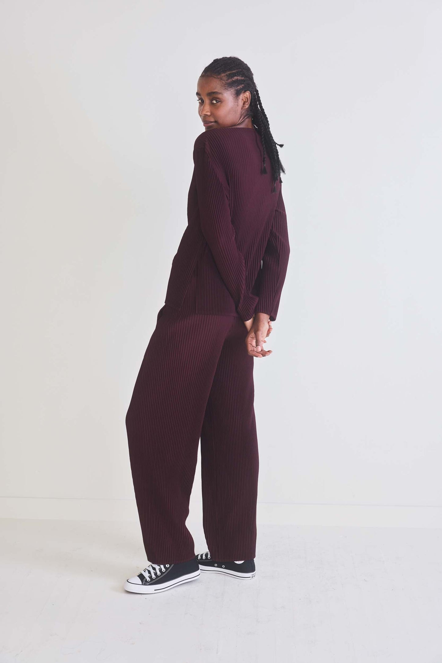 Poetic Plissé Pleated Top