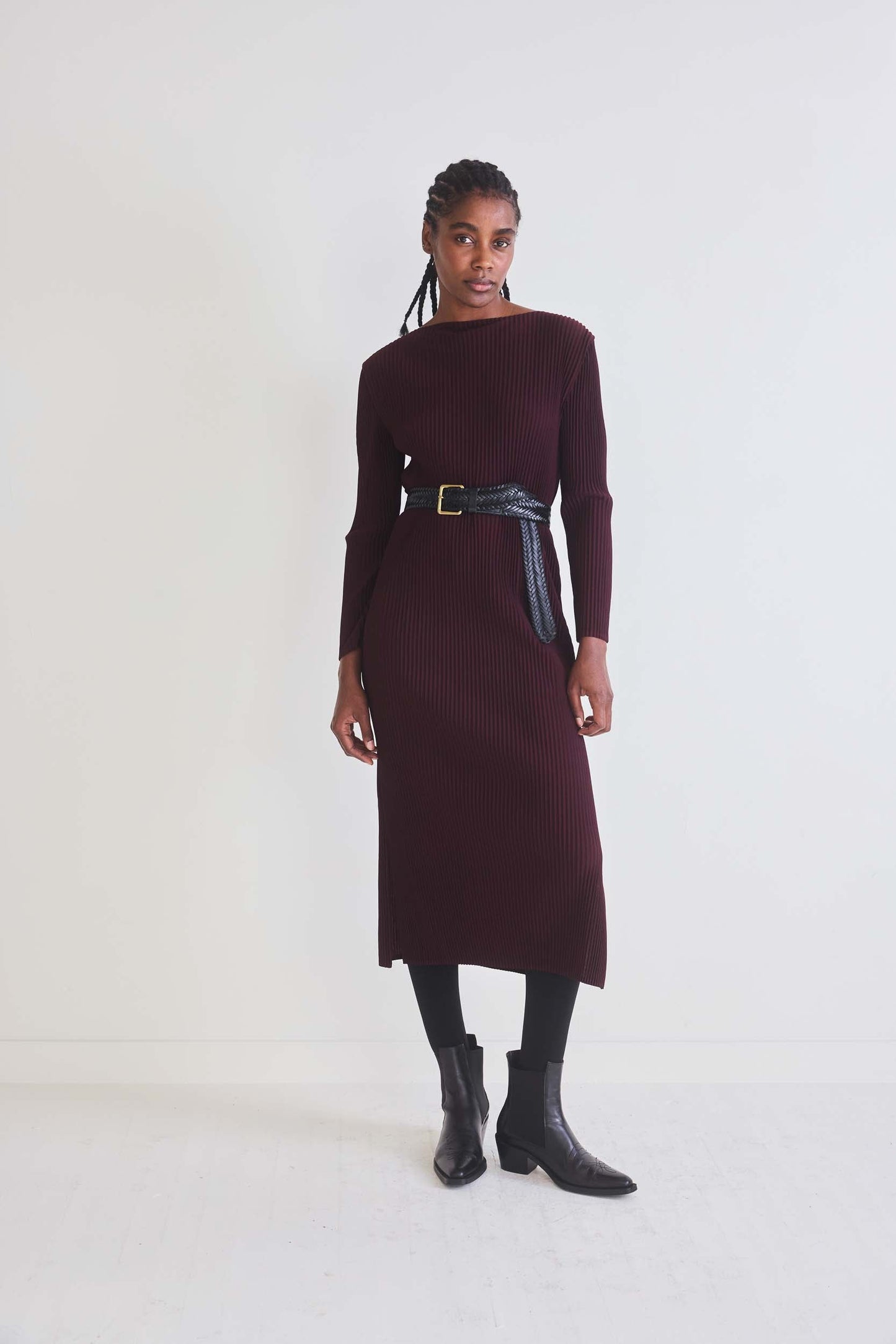 Gallery Plissé Pleated Dress