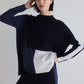 Light Knit Colorblock Sweater