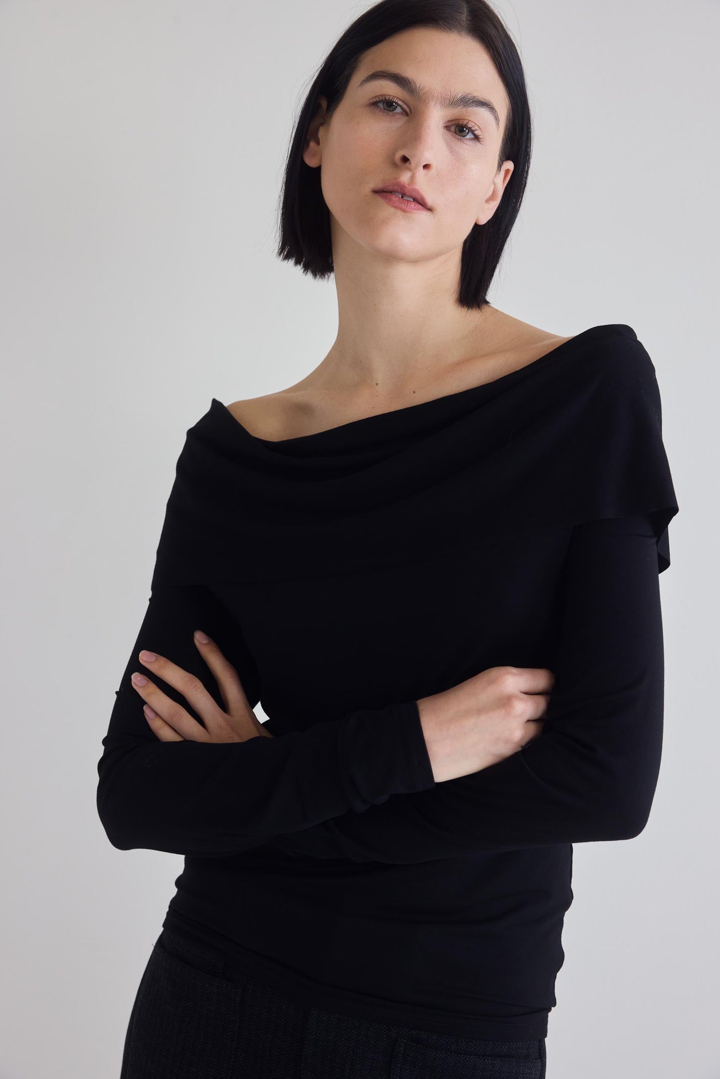 Iconic Off The Shoulder Long Sleeve Top