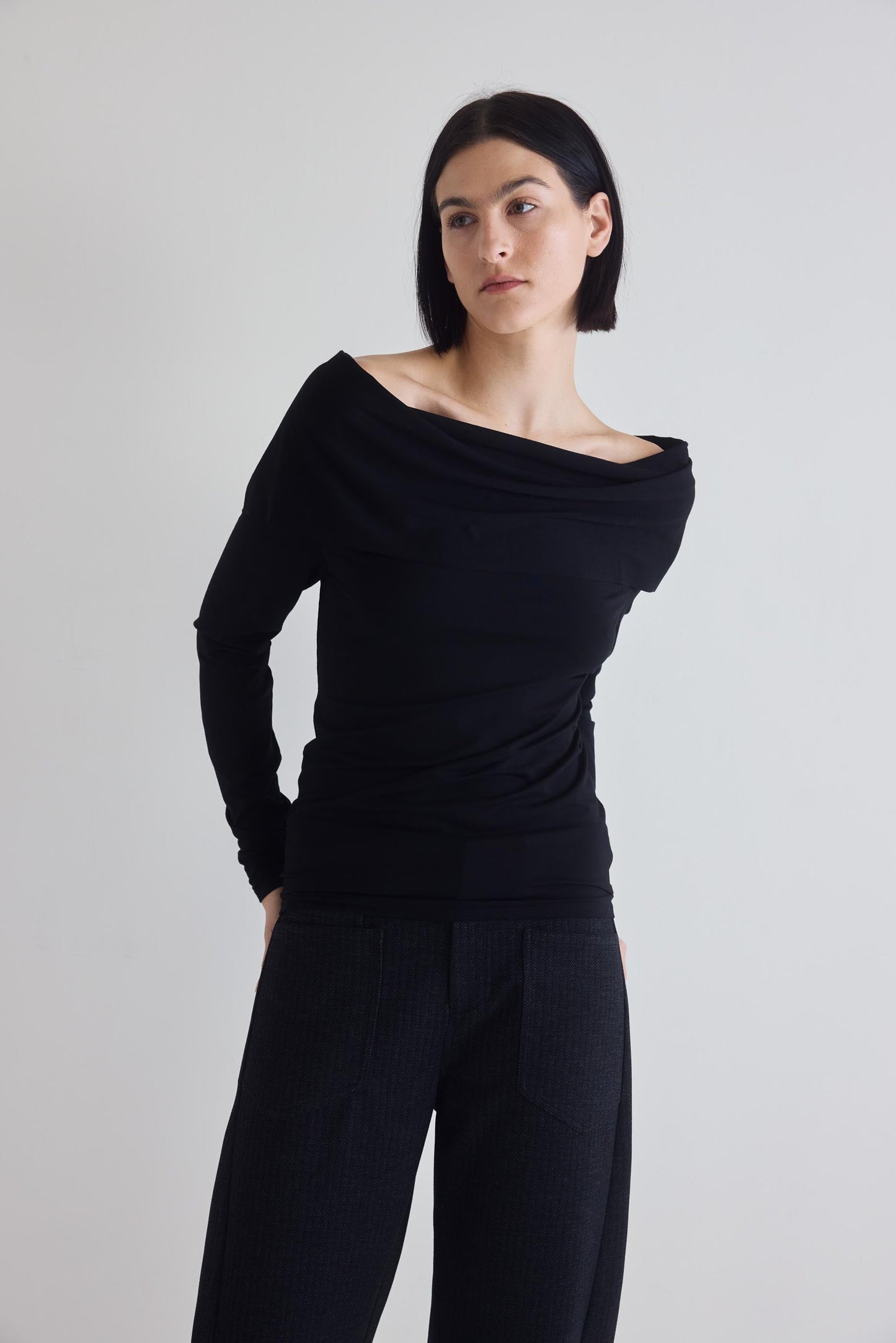 Iconic Off The Shoulder Long Sleeve Top