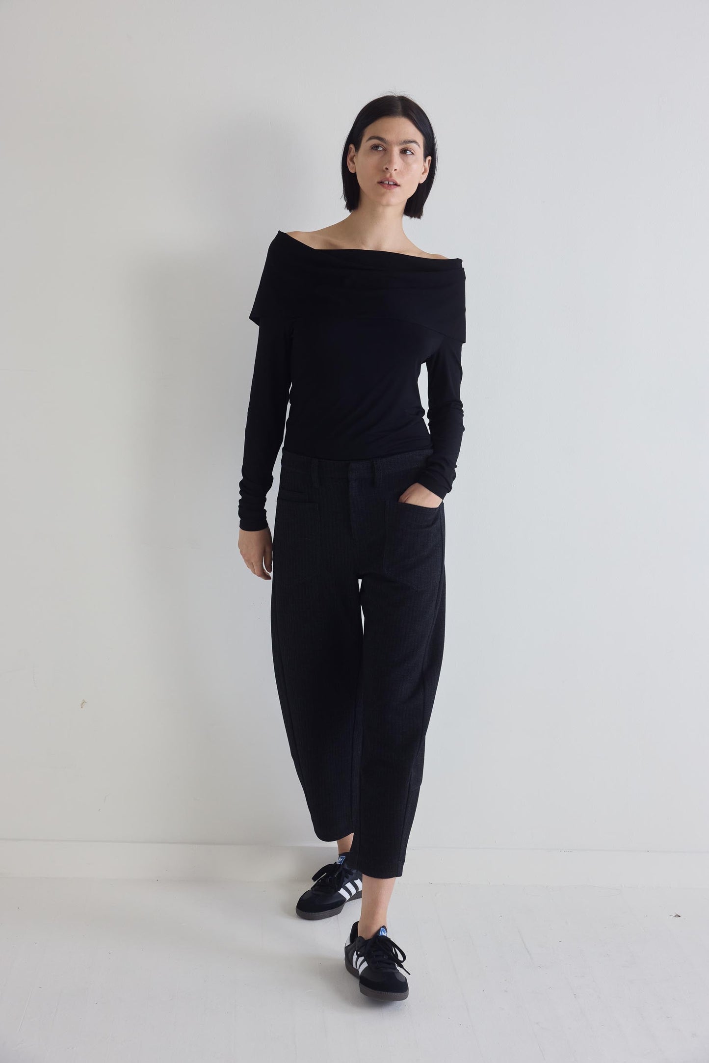 Iconic Off The Shoulder Long Sleeve Top