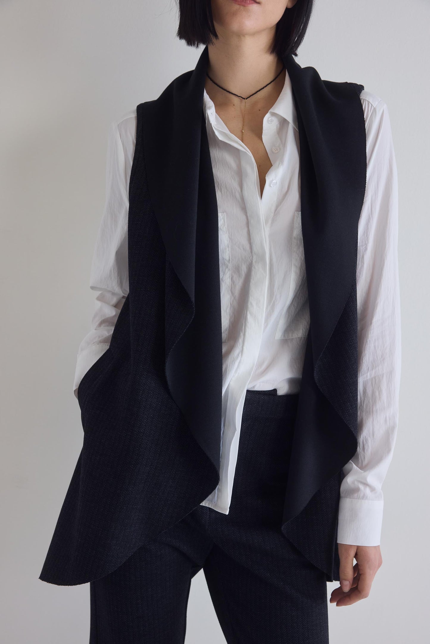 The Ponti Drape Vest