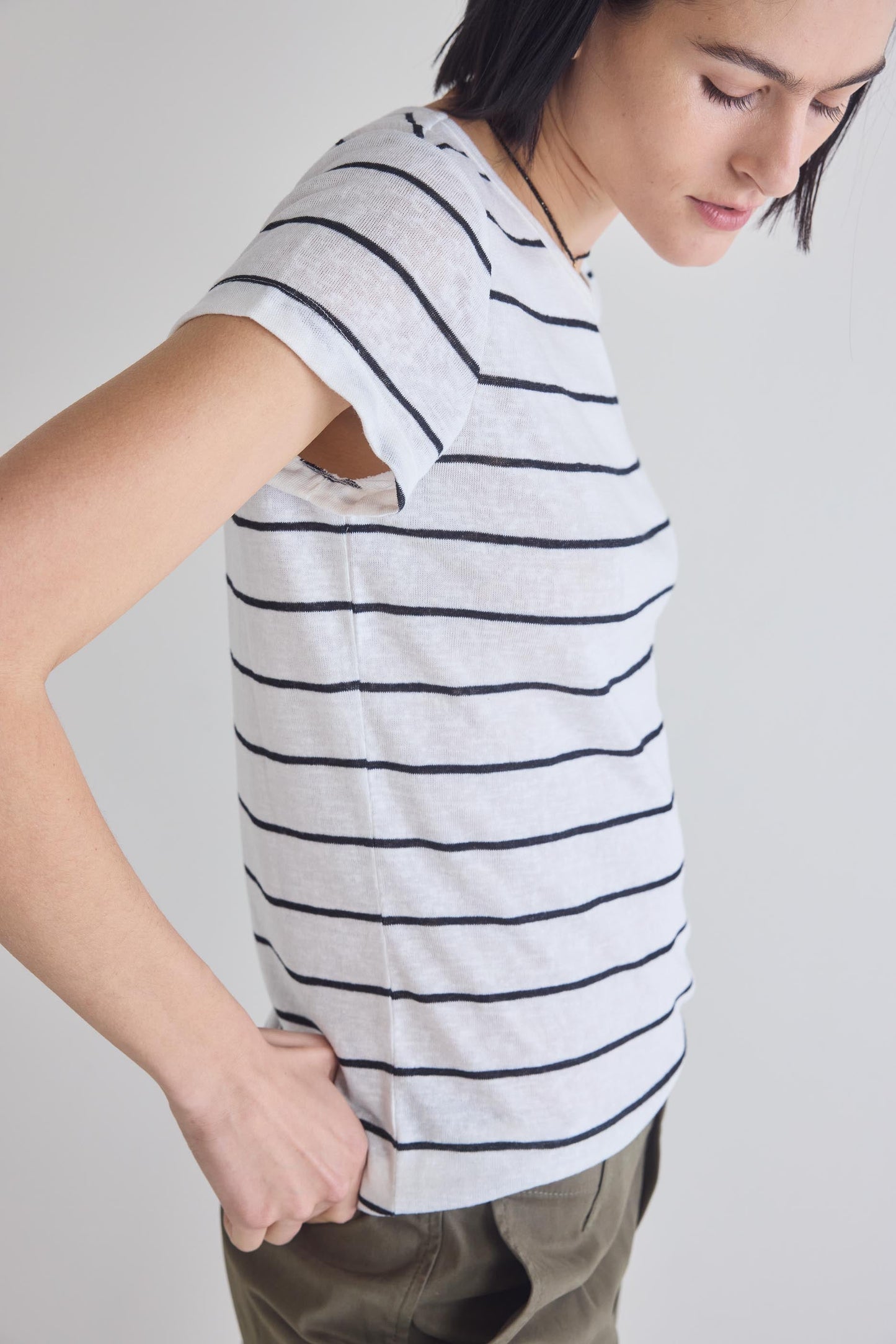 Between The Lines Short Sleeve Lounge Shirt