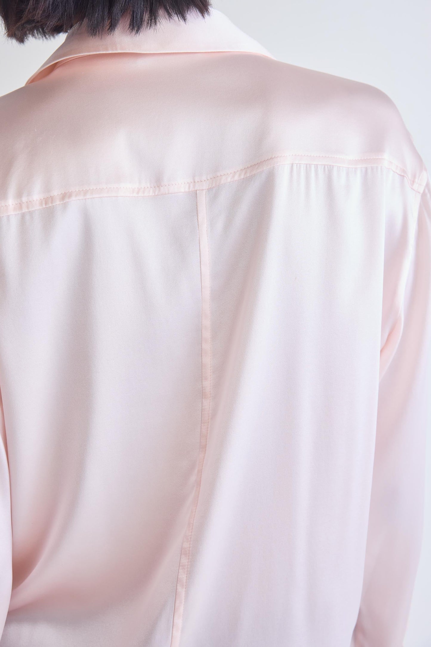 Shift Your Gaze Button Down Silk Blouse