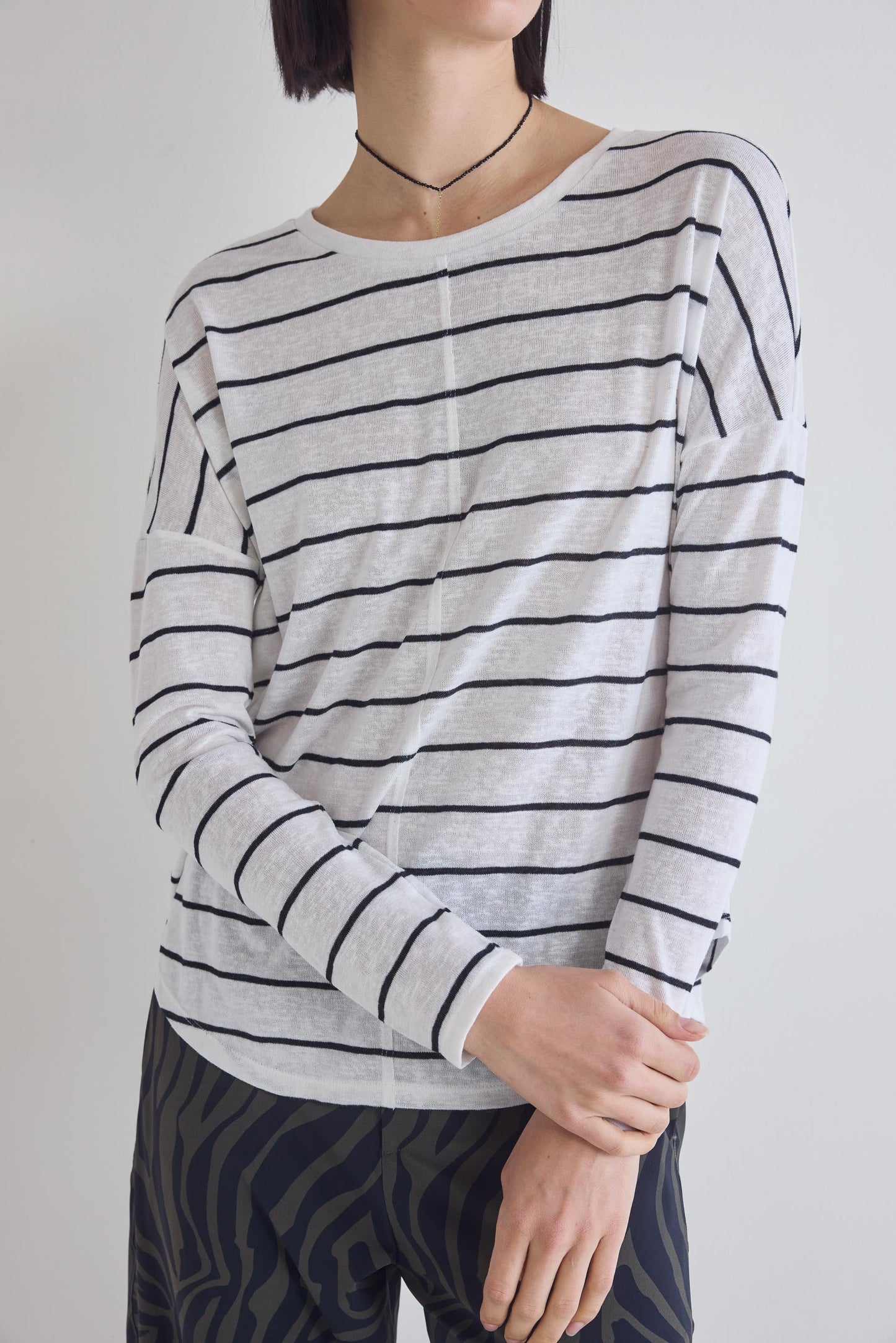 Between The Lines Long Sleeve Lounge Top