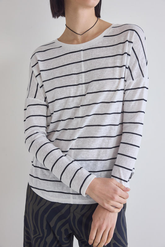 Between The Lines Long Sleeve Lounge Top