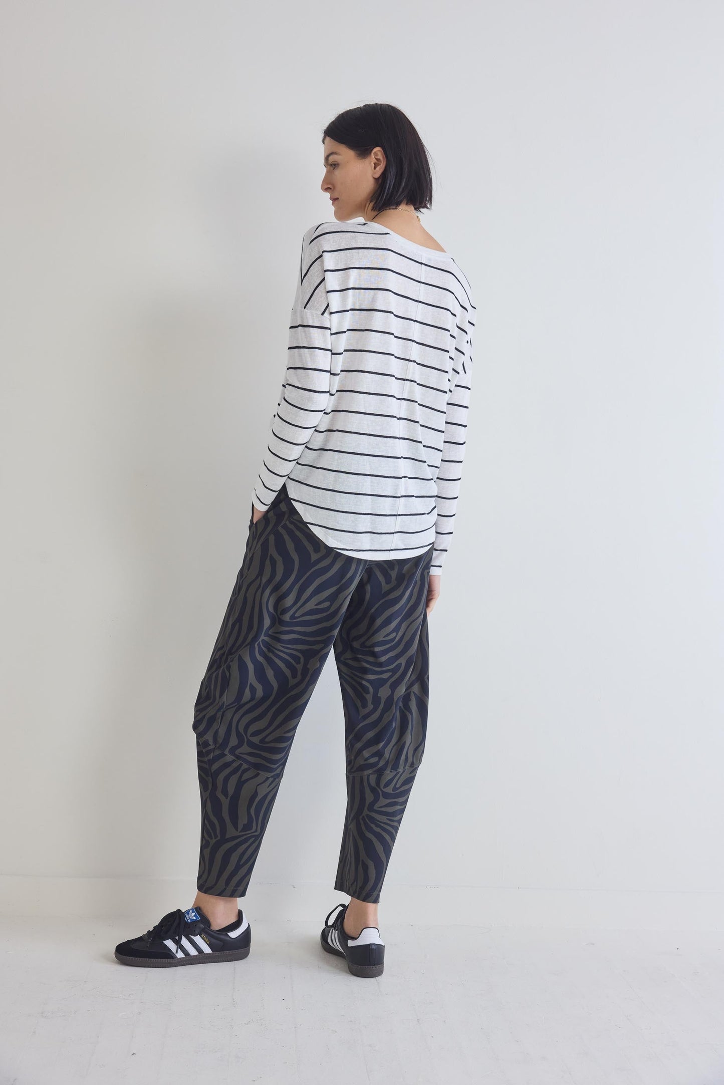 Between The Lines Long Sleeve Lounge Top