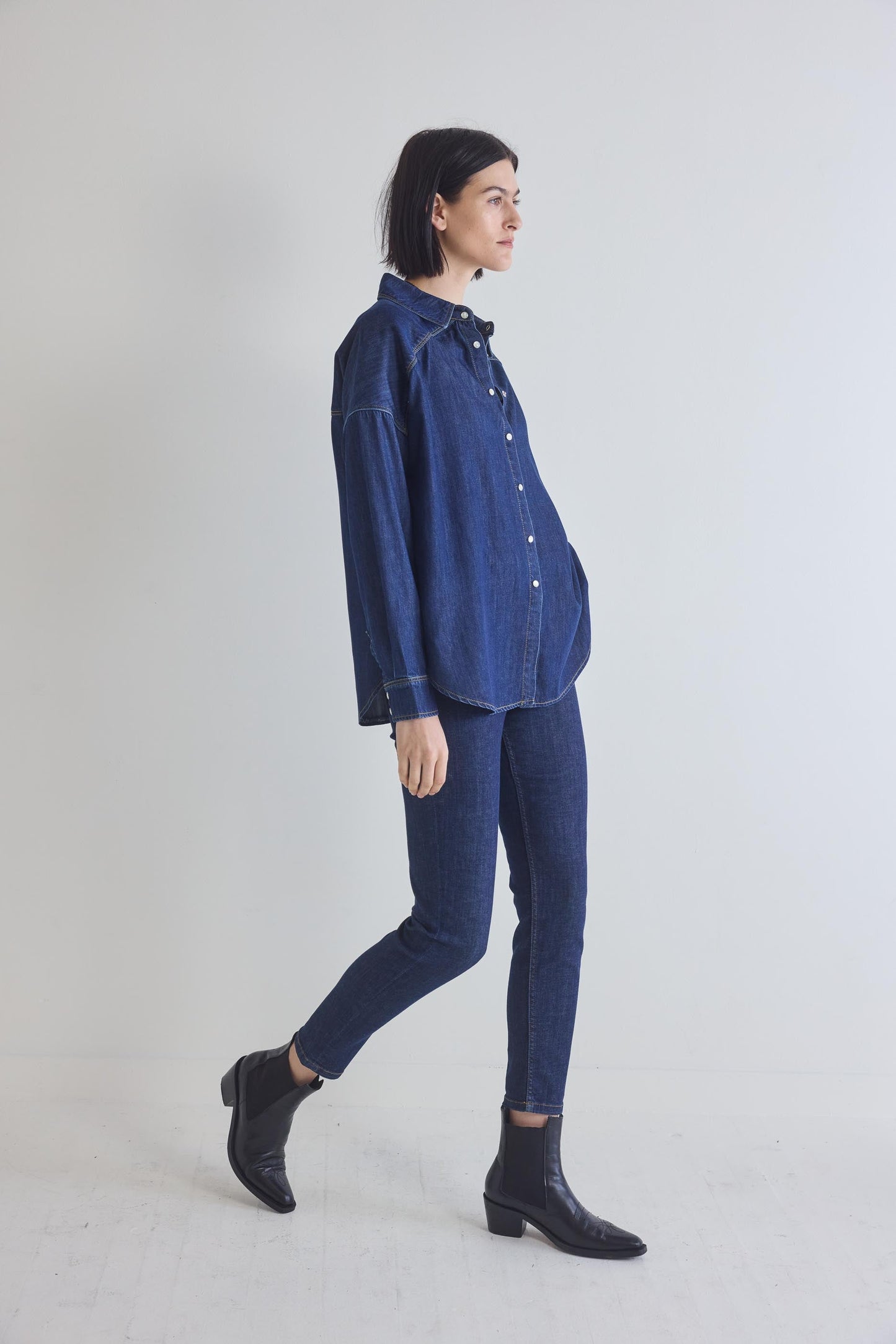Refine Oversized Denim Tunic