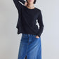 Inner Glow Asymmetric Long Sleeve Top