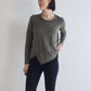 Inner Glow Asymmetric Long Sleeve Top