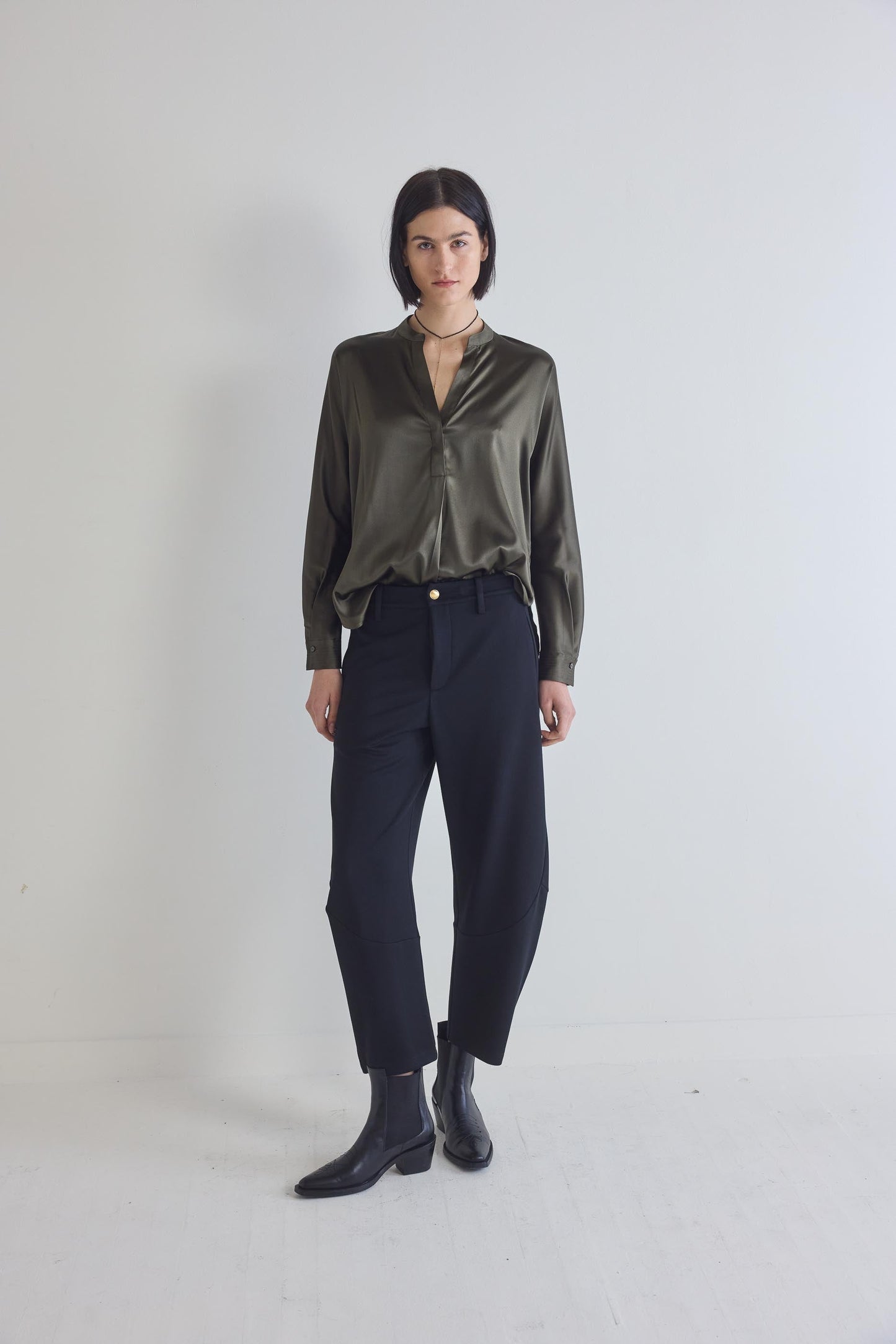 Set Your Sights Silk Blouse